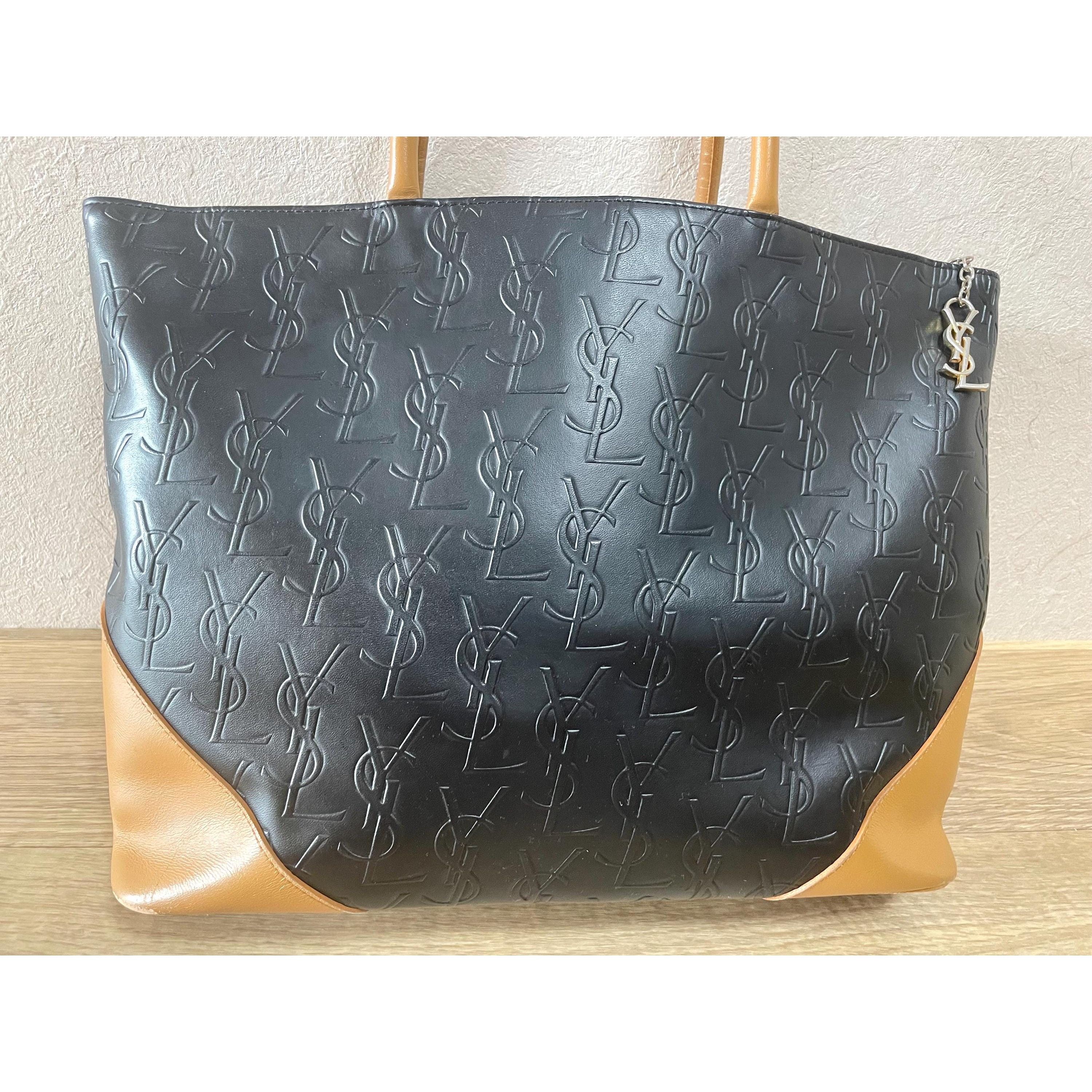 Yves Saint Laurent Vintage Yves Saint Laurent YSL logo embossed tote bag Size ONE SIZE - 2 Thumbnail