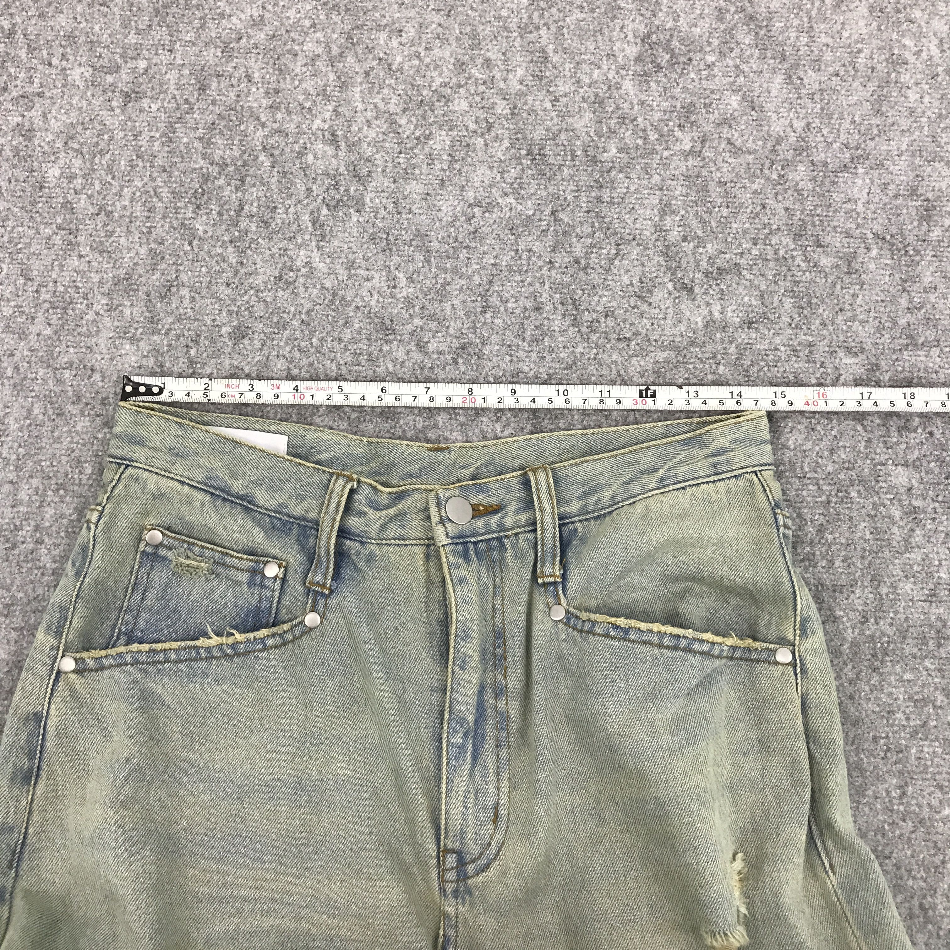 Japanese Brand BAGGY THE STANDARD RIPPED DISTRESSED DENIM PANTS Size US 29 - 7 Thumbnail
