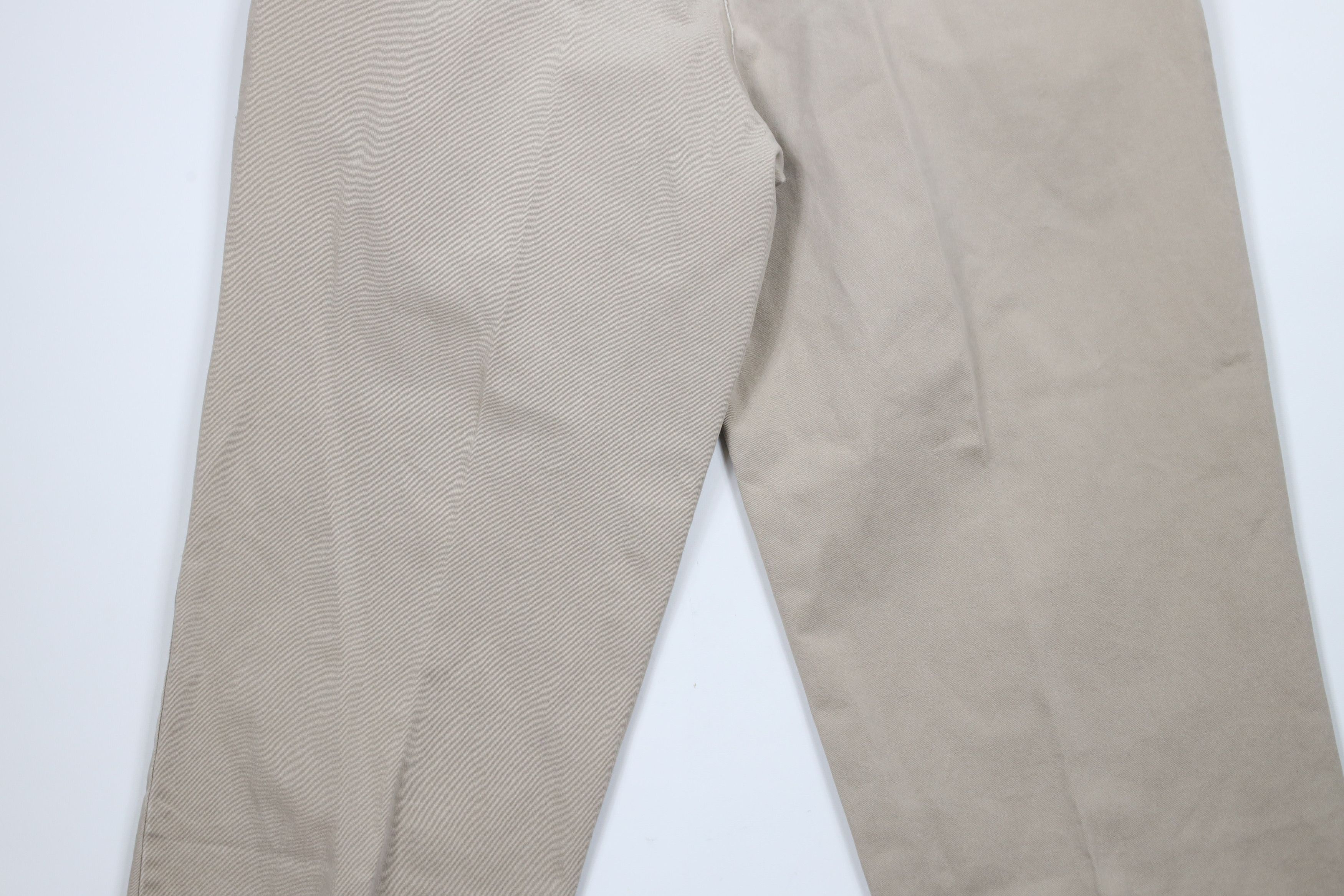 Gap × Vintage Vintage 90s Gap Pleated Cuffed Relaxed Fit Chino Pants Beige Size US 40 / EU 56 - 10 Thumbnail