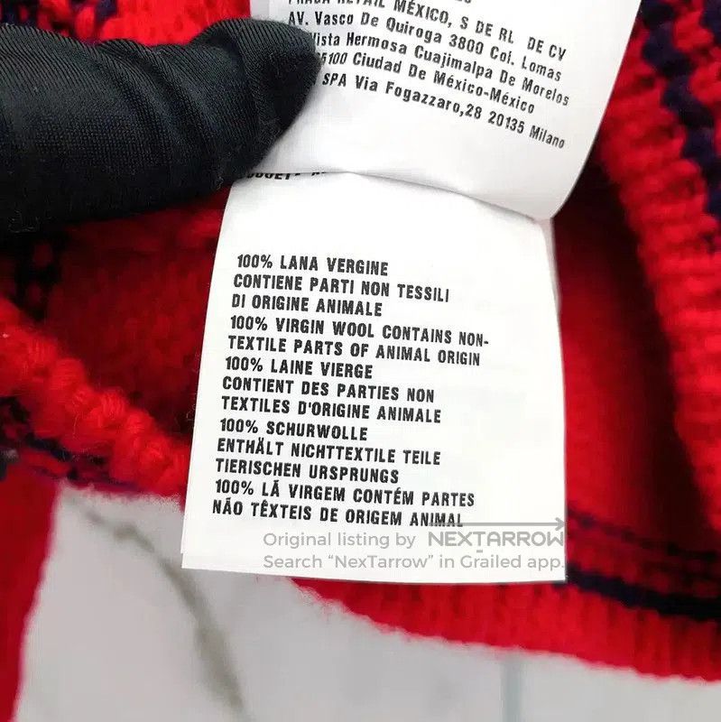 Miu Miu Miu Miu Red Wool Long Sleeve Top . Size XS / US 0-2 / IT 36-38 - 7 Thumbnail