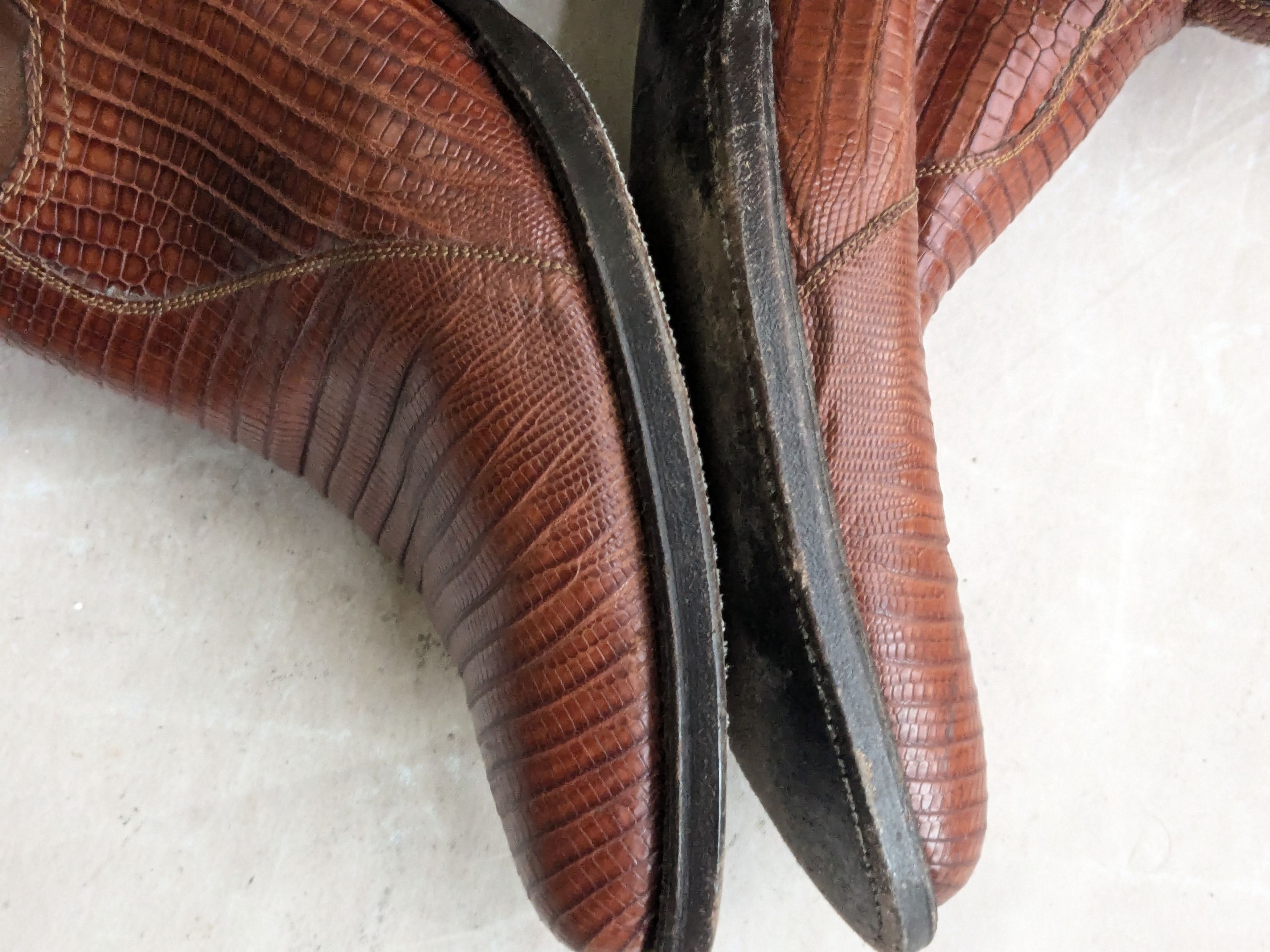 Panhandle Slim Panhandle Slim Cowboy Boots Brown Lizard Leather 11 D Size US 11 / EU 44 - 8 Thumbnail