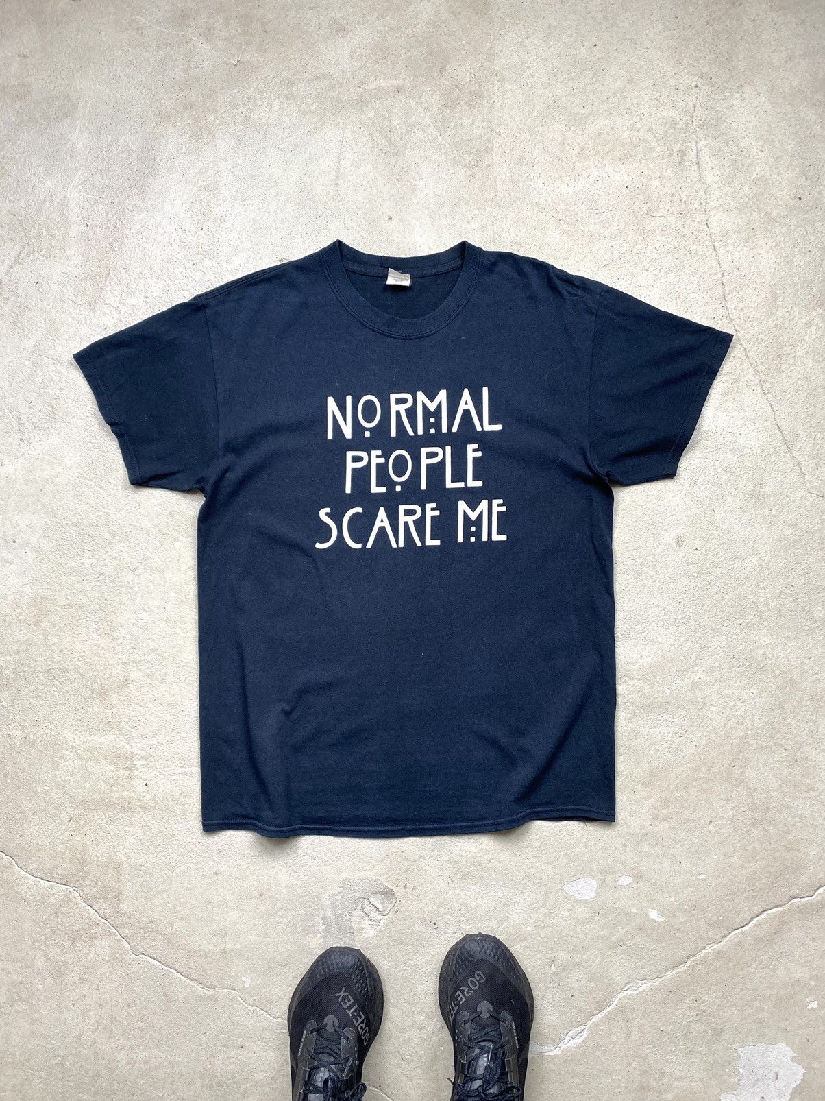 Vintage Vintage 2000s Normal People Scare Me Humor T Shirt Funny Size US L / EU 52-54 / 3 - 1 Thumbnail