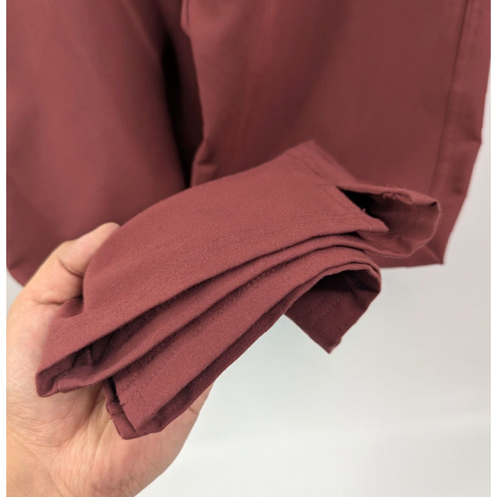 Vintage FIGS Yola Yoga Scrub Pants Womens XXL Tall Red Medical Polyester - 2XLT Size 40" / US 18 - 2 Thumbnail