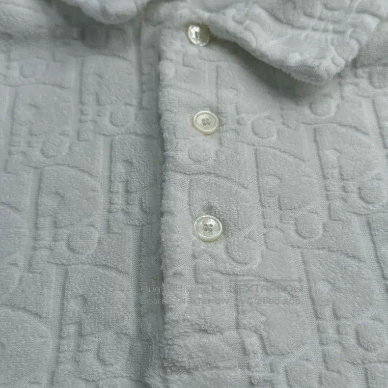 Dior Dior White towel full-printed letter short-sleeved polo Size US XXS / EU 40 - 7 Thumbnail