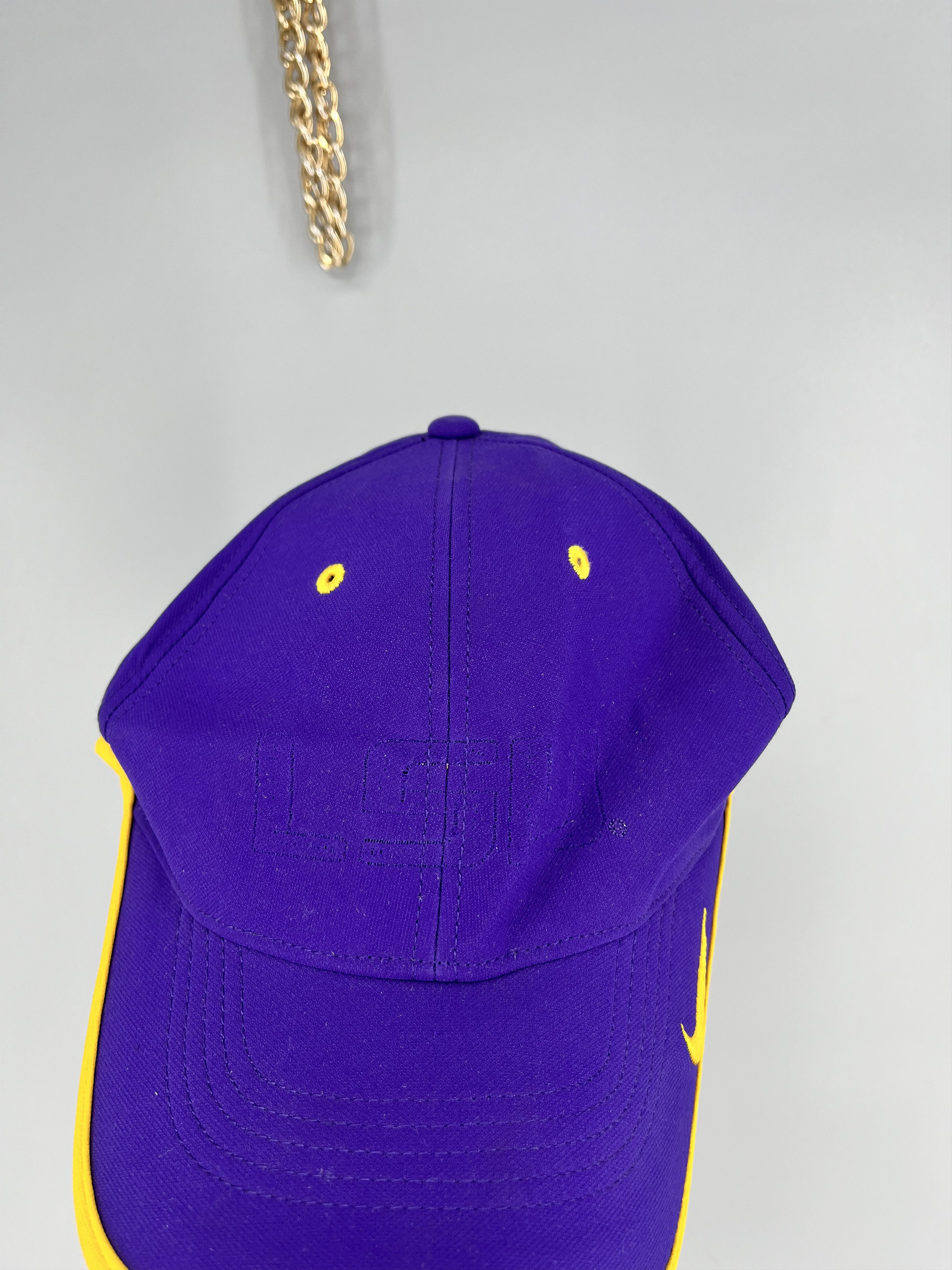 Nike LSU Tigers Nike Ball Cap Hat Adult One Size Purple Gold Size ONE SIZE - 4 Thumbnail