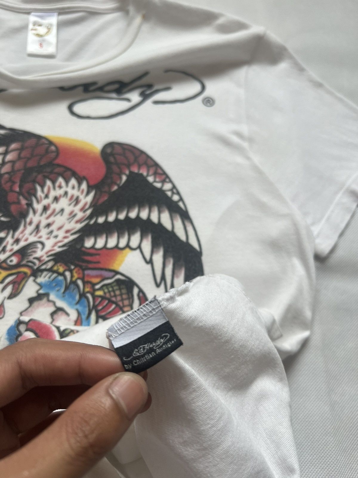 Christian Audigier Vintage Ed Hardy By Christian Audigier Eagle Skull Shirt Size S / US 4 / IT 40 - 8 Thumbnail