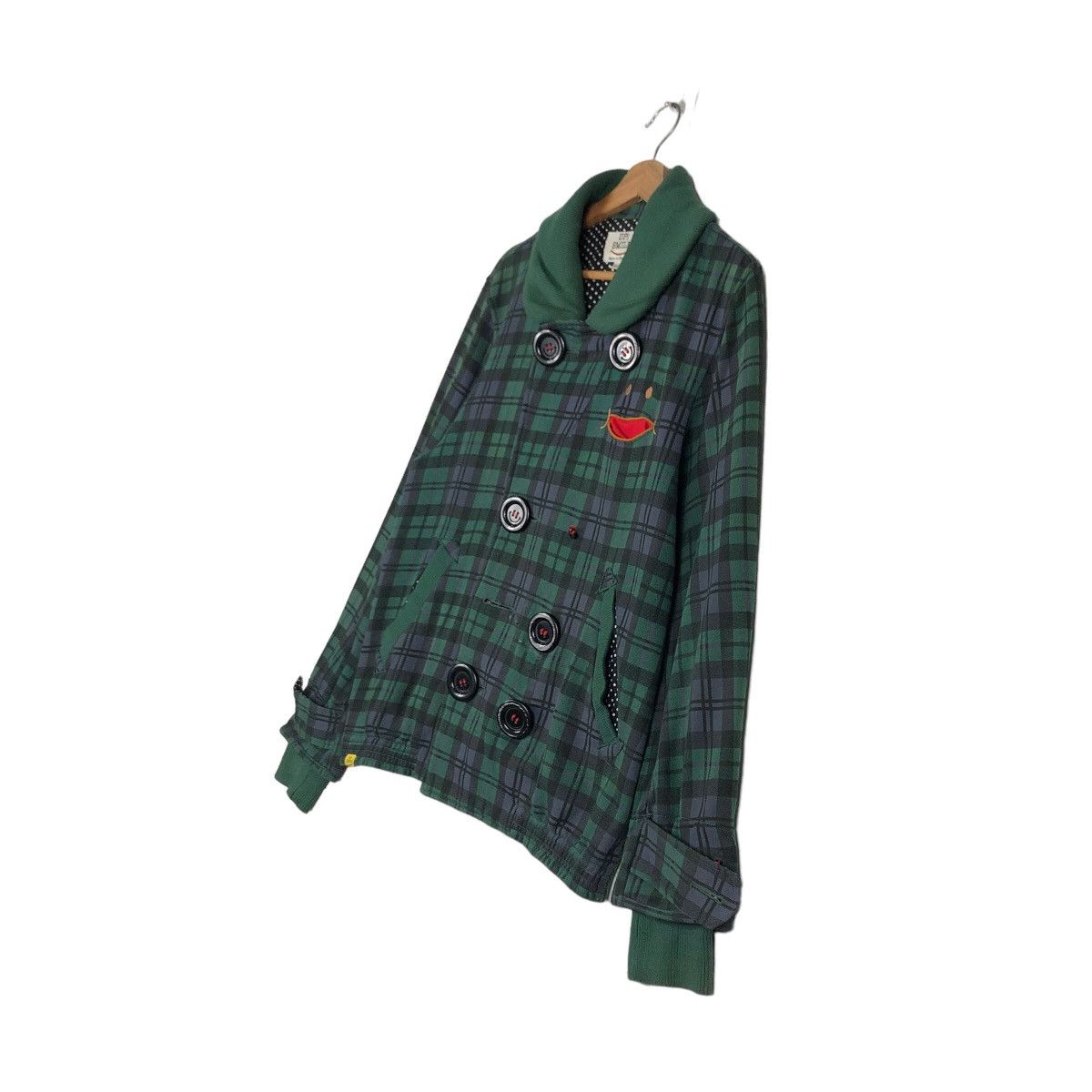 Japanese Brand 🔥Punk Design Tartan Design Up Smile Japan Jacket Kapital Size US L / EU 52-54 / 3 - 2 Thumbnail