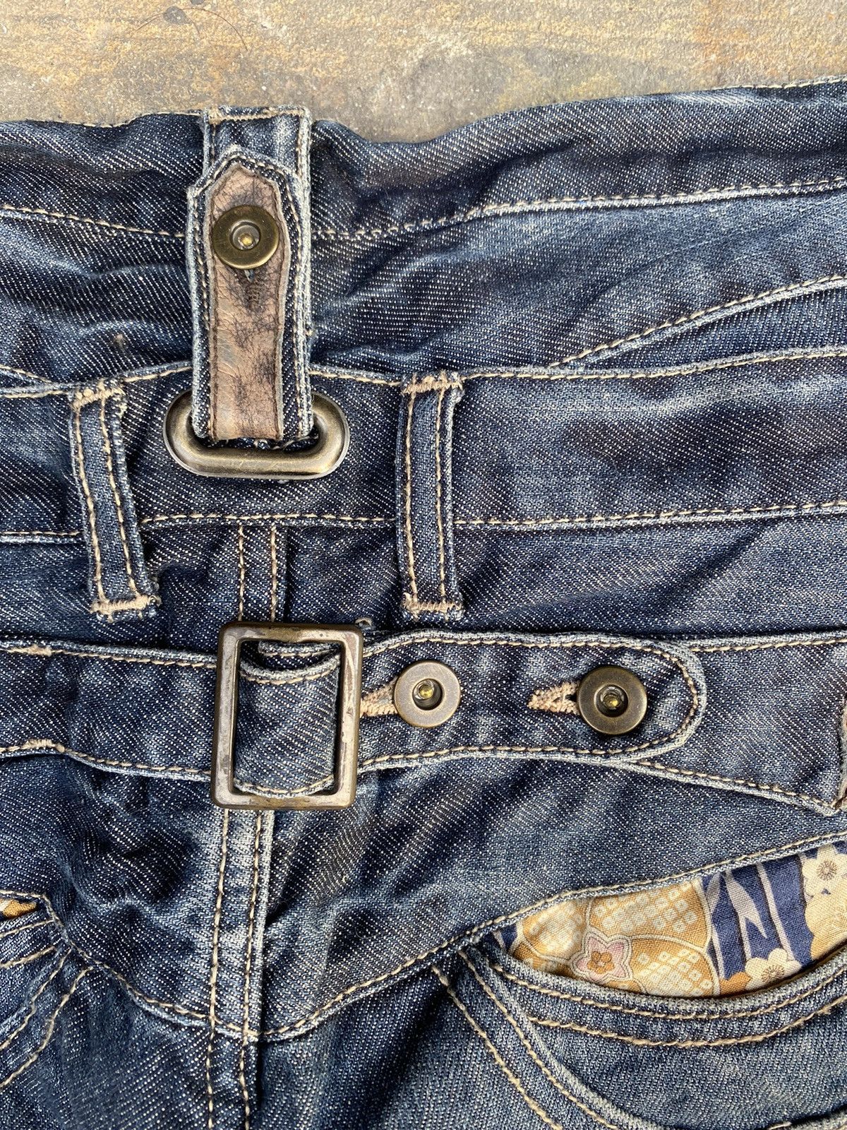GOSTAR DE FUGA 🔥 PPFM POCKETS DOUBLE LAYER WAIST BUCKLE BACK Size US 34 / EU 50 - 15 Thumbnail
