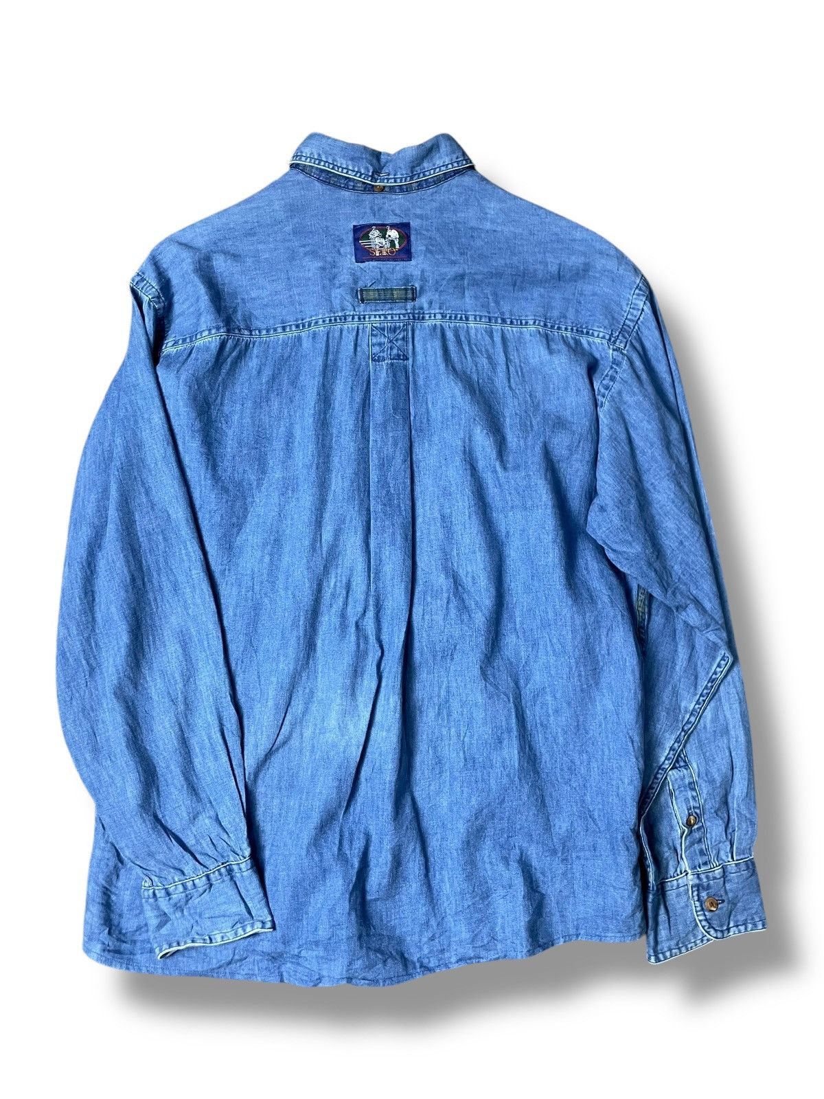 Japanese Brand × Vintage Vintage SERO Patchwork Denim Button Up Shirt(83) Size US S / EU 44-46 / 1 - 5 Thumbnail