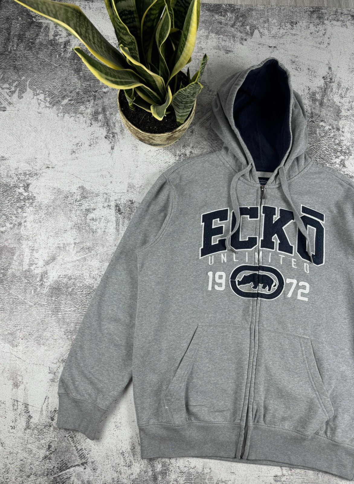 Ecko Unltd. Vintage Ecko Unltd Y2K Hip Hop Skateboarding Rap Zip Hoodie Size US L / EU 52-54 / 3 - 2 Thumbnail