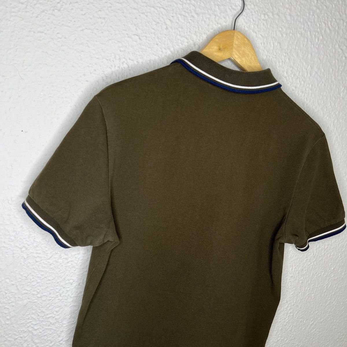 Prada Prada Polo Tshirt Tee Green Khaki Logo Red Rare Y2K Drill Size US M / EU 48-50 / 2 - 10 Thumbnail