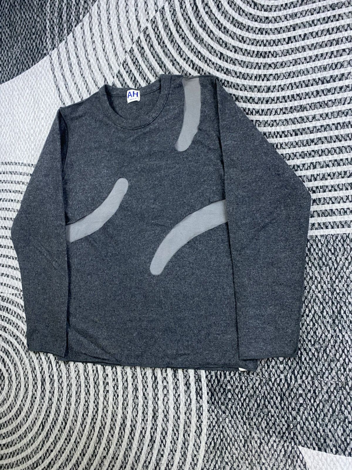 ABAHOUSE Vintage Abahouse Ripped Design Longsleeve Sweatshirt Size US M / EU 48-50 / 2 - 4 Thumbnail