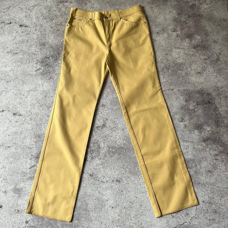 Carrera × Vintage Vintage Carrera Yellow Cotton Straight Pants Size 38x35 Size US 38 / EU 54 - 1 Thumbnail