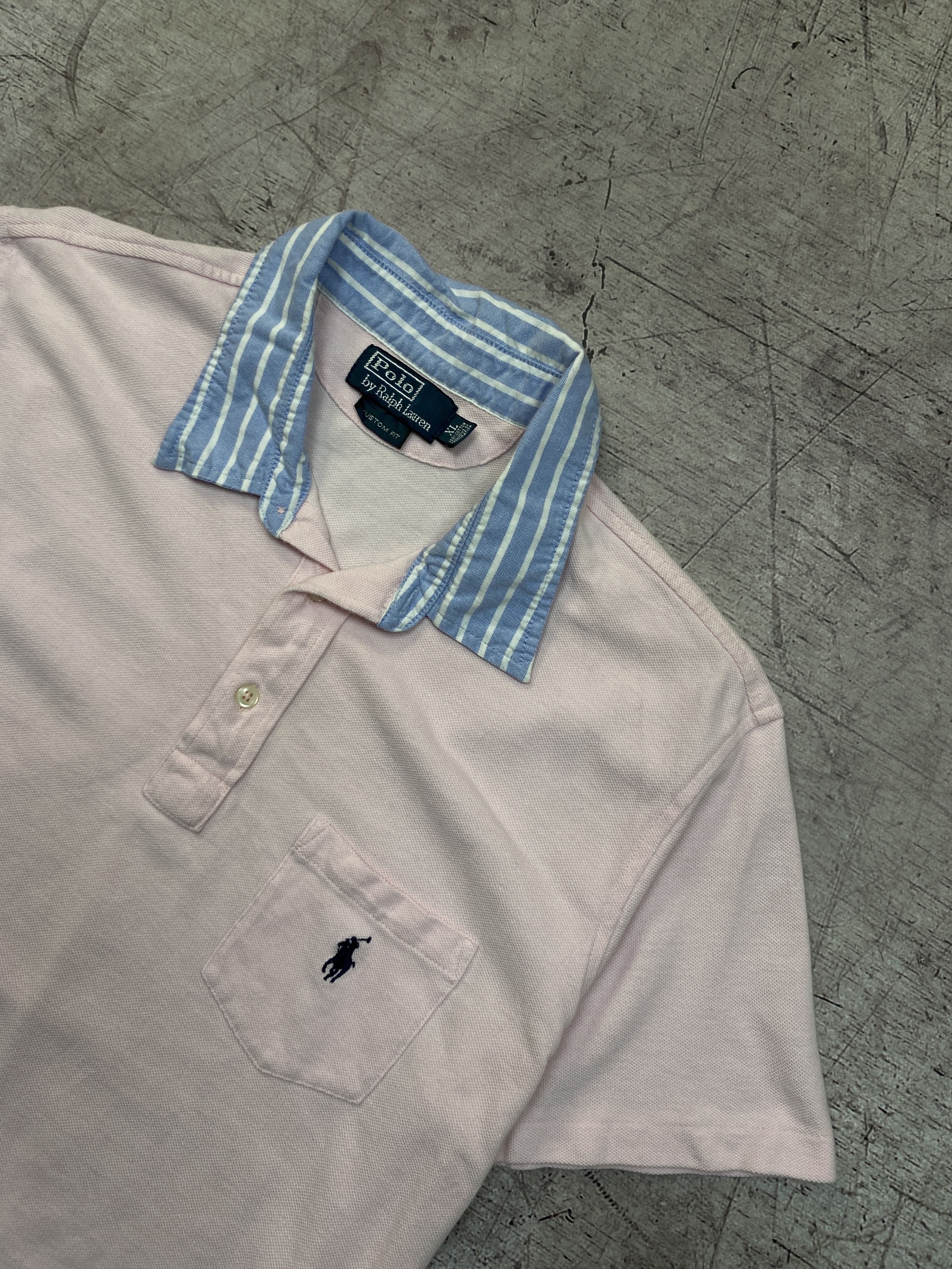 Polo Ralph Lauren × Ralph Lauren × Vintage Polo Ralph Lauren Vintage Mens Rugby Polo Shirt Size US XL / EU 56 / 4 - 2 Thumbnail