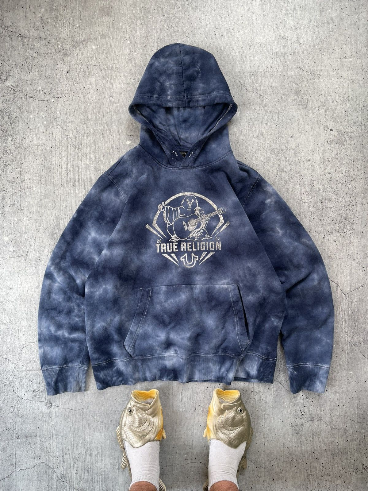 True Religion Vintage True Religion Hoodie Big Logo Japan Y2K Size US XL / EU 56 / 4 - 1 Thumbnail