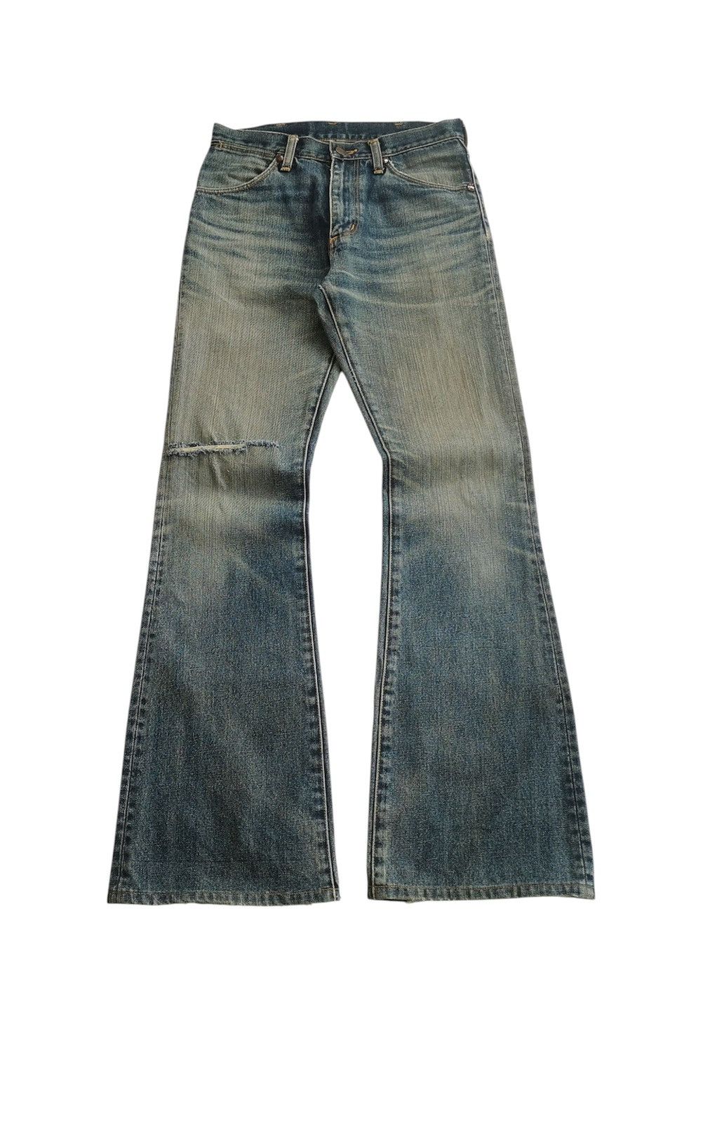 Vintage Vintage Bootcut Wrangler Faded Mud Denim Jeans Size US 28 / EU 44 - 1 Thumbnail