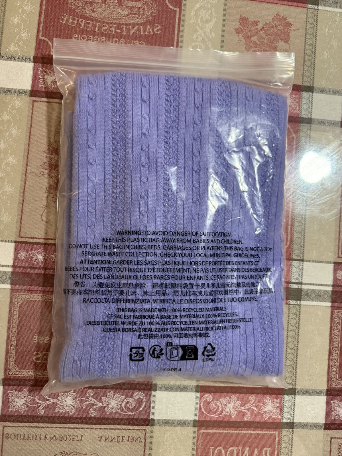 Supreme Supreme Beaded Zip Polo Size XXL Lavender SS26 Embroidered Size US XXL / EU 58 / 5 - 6 Thumbnail