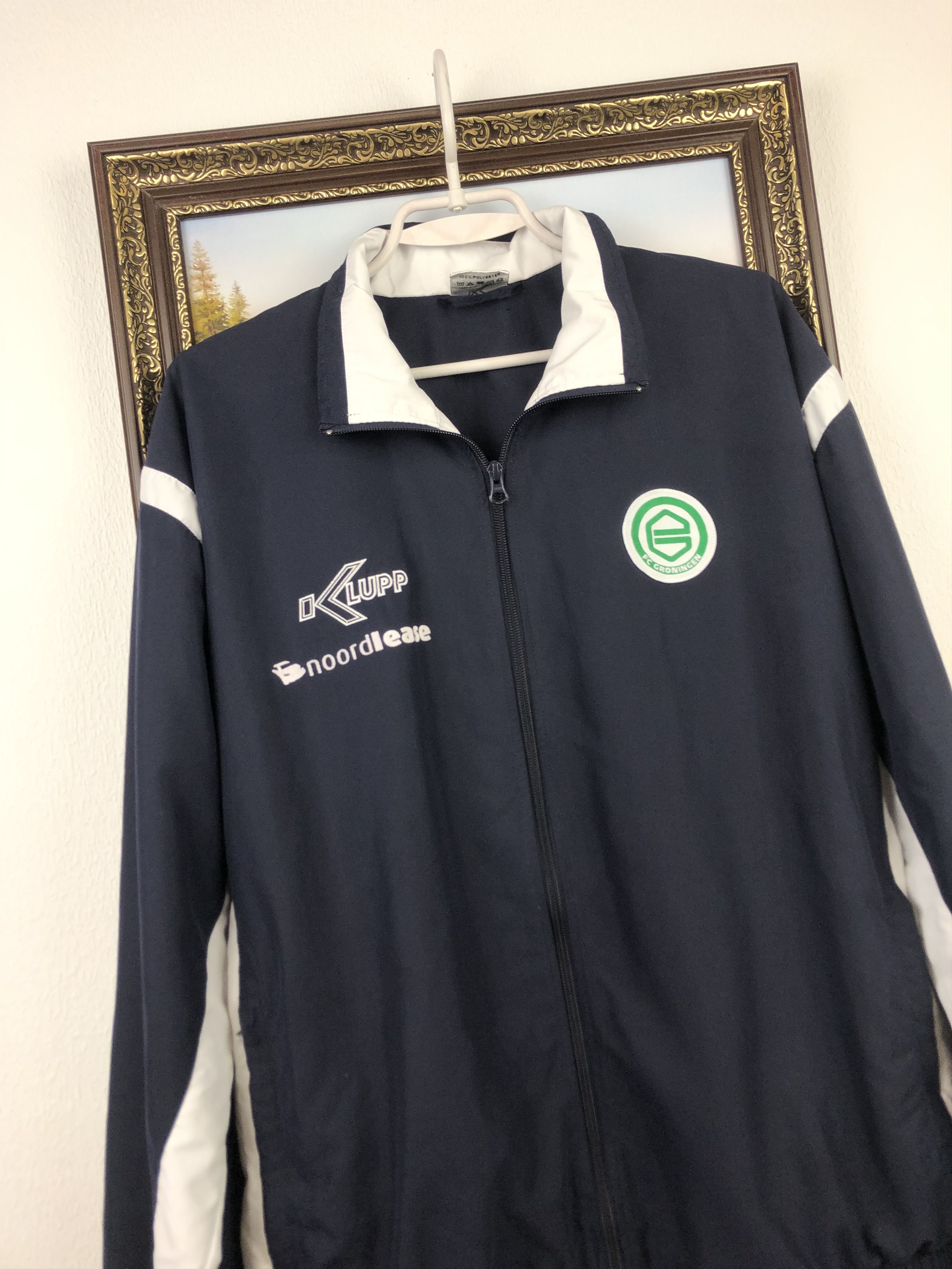 Vintage Vintage FC Groningen Football Jacket Soccer Track Top Size US L / EU 52-54 / 3 - 3 Thumbnail