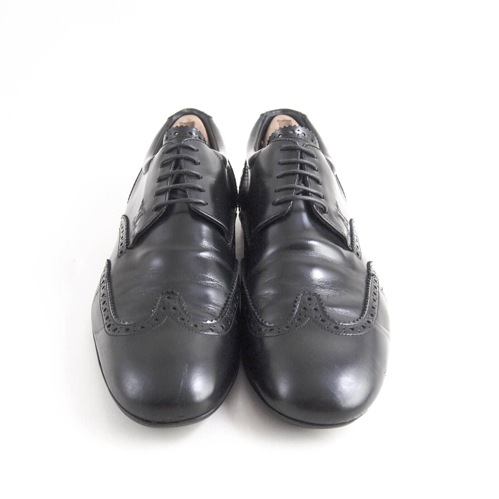 Louis Vuitton LV Louis Vuitton Wingtip Brogues Black leatherEU 40 US 7 M Size US 6 / EU 39 - 3 Thumbnail