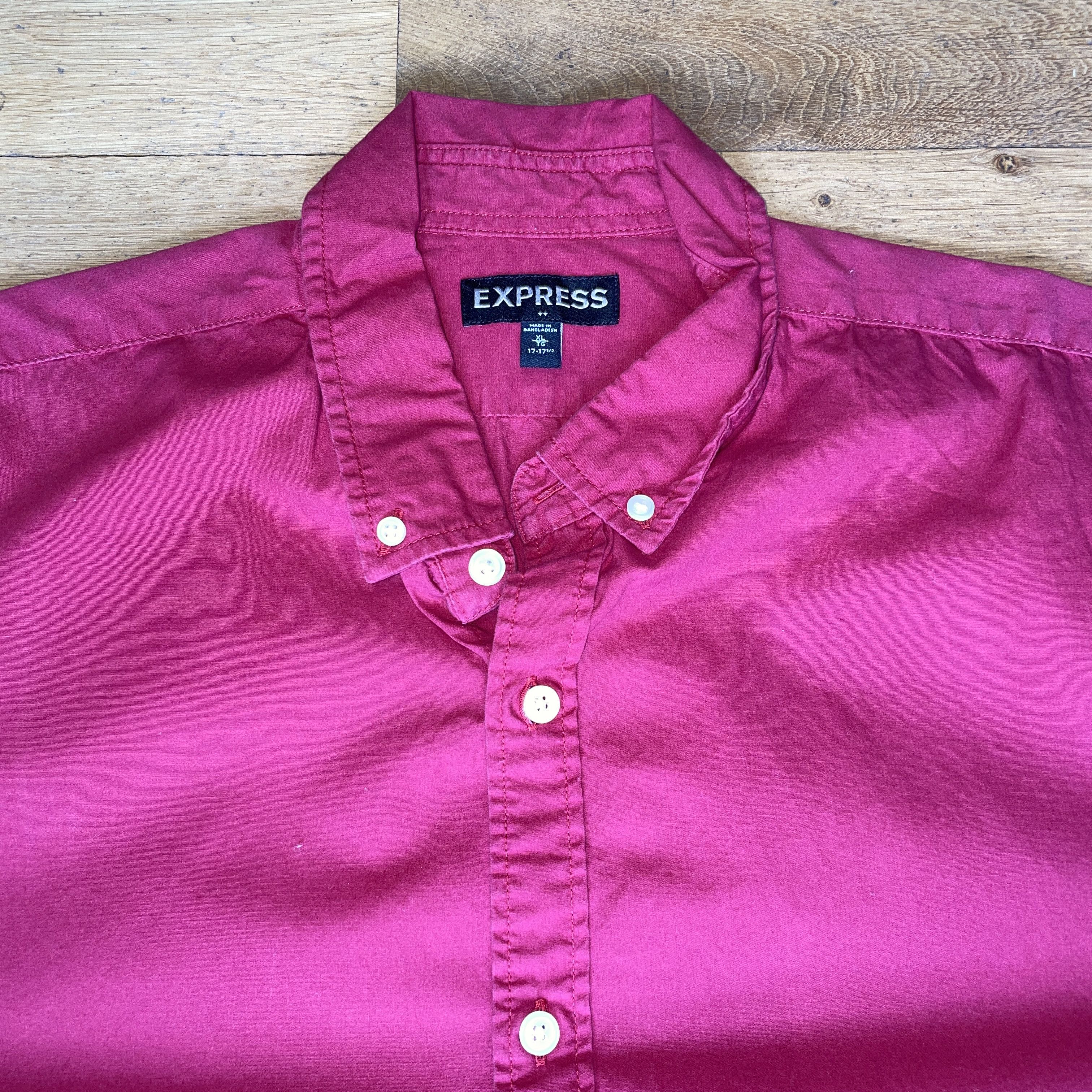 Express Express Men's Fashionable Elegant Cotton Shirt Size Xl Size US XL / EU 56 / 4 - 3 Thumbnail