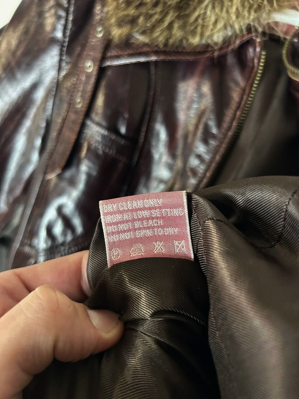 Japanese Brand Leather Jacket Fur Collar Vintage Distressed Biker Red Size US S / EU 44-46 / 1 - 11 Thumbnail