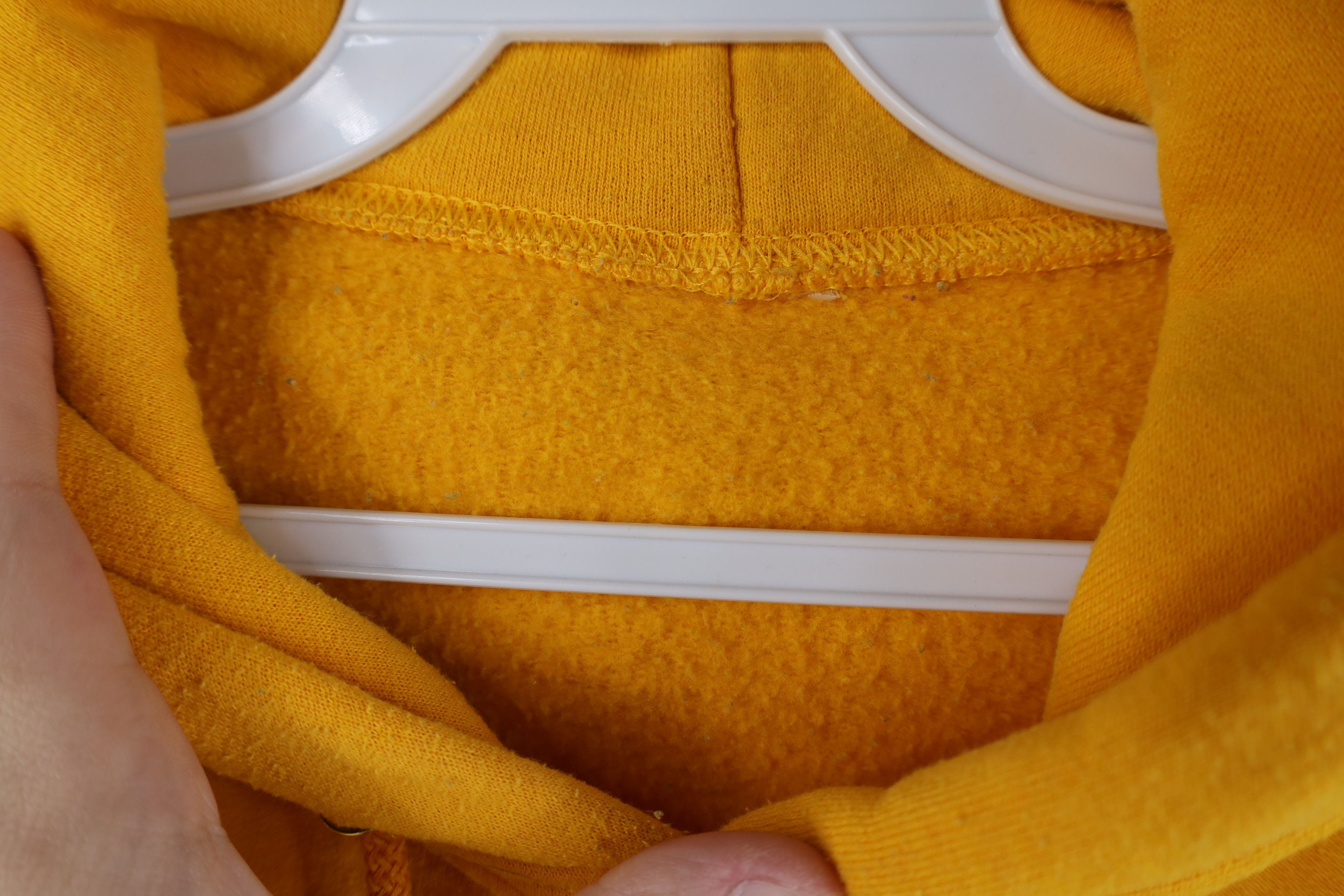 Vintage Vintage 90s Streetwear Blank Hoodie Sweatshirt Yellow Size US S / EU 44-46 / 1 - 12 Thumbnail