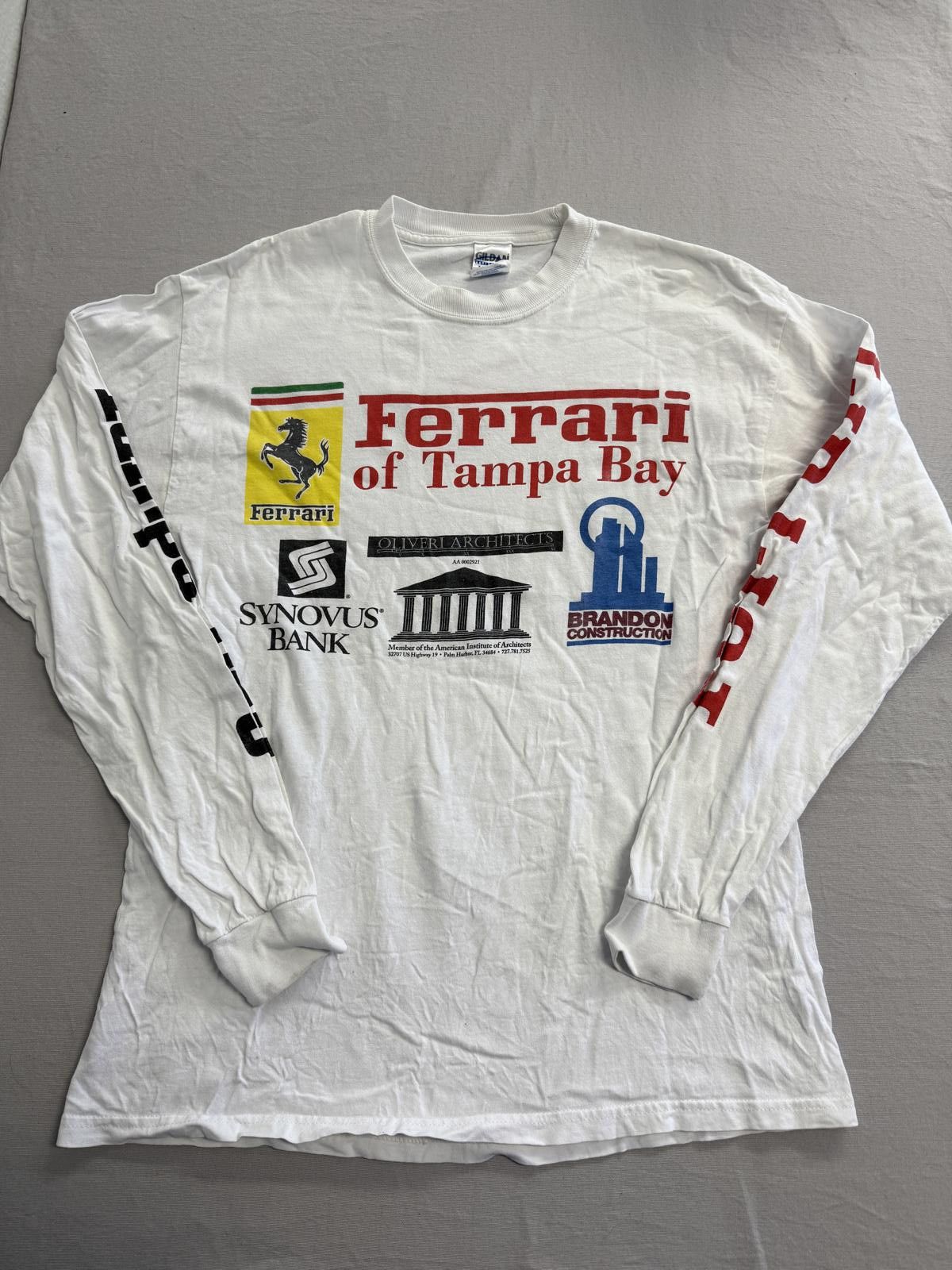 Gildan T-shirt Ferrari of Tampa Long Sleeve Tee Sleeve Hits - L Size US L / EU 52-54 / 3 - 1 Thumbnail