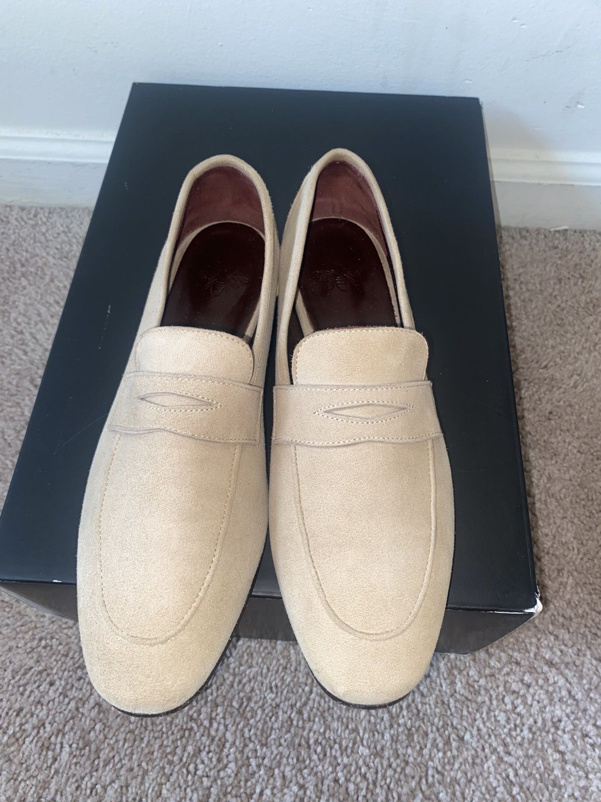 Other BOUGEOTTE Flaneur Suede Penny Loafers 38 Euro Size US 7 / IT 37 - 4 Thumbnail