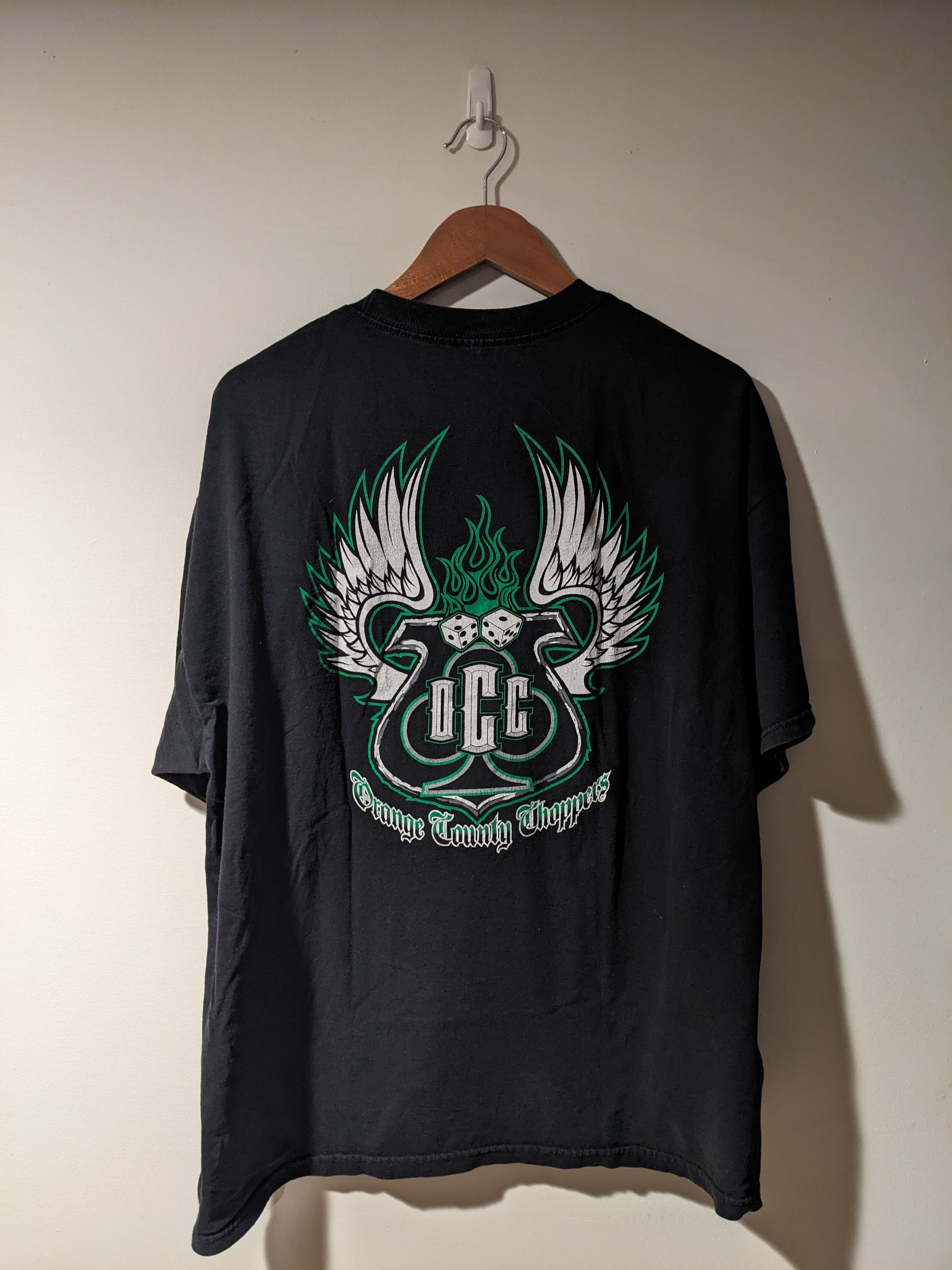 Harley Davidson × Vintage × West Coast Choppers Vintage Y2K Orange Country Choppers Motorcycle Dice T-Shirt Size US XXL / EU 58 / 5 - 1 Thumbnail