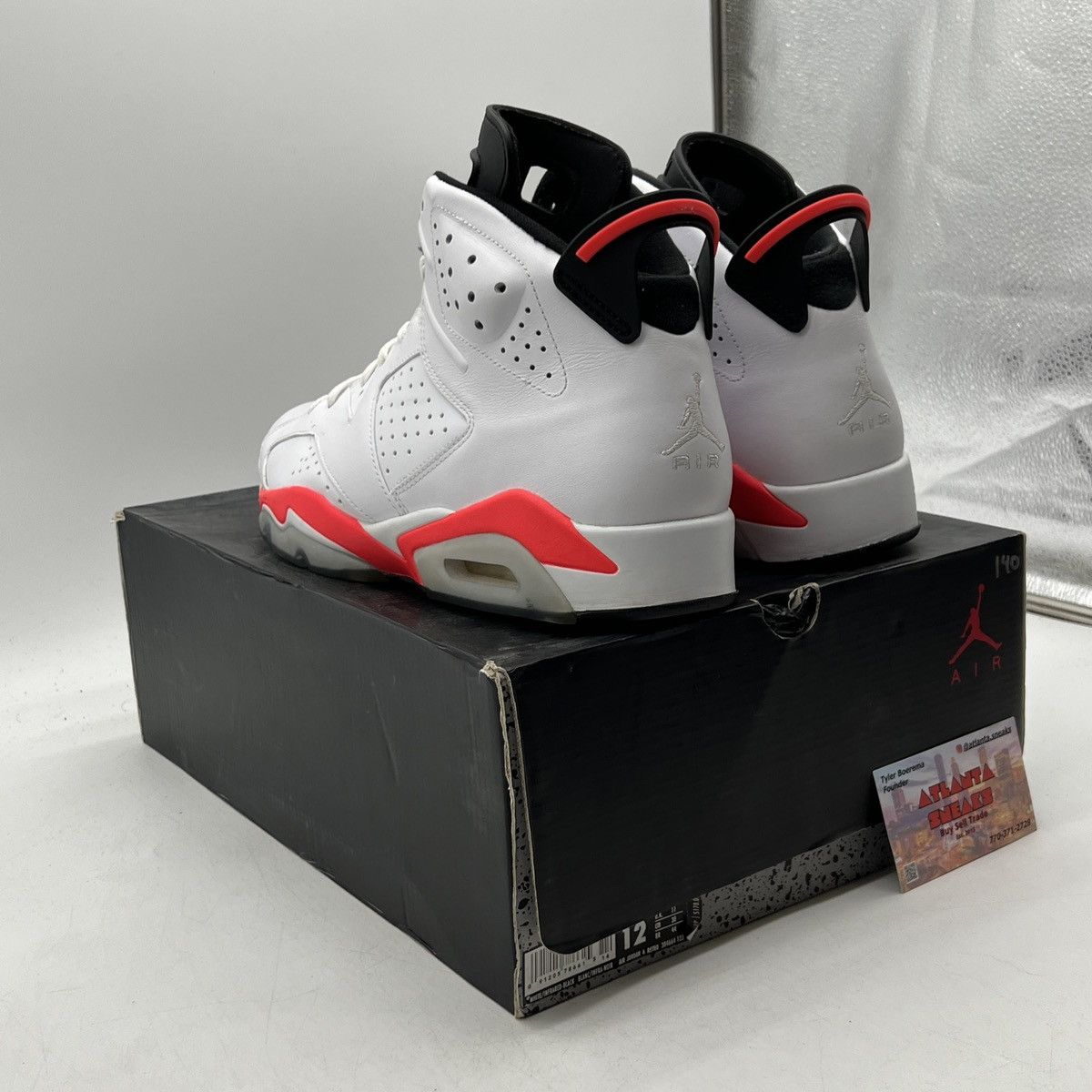 Jordan Brand Air Jordan 6 white infrared Size US 12 / EU 45 - 4 Thumbnail