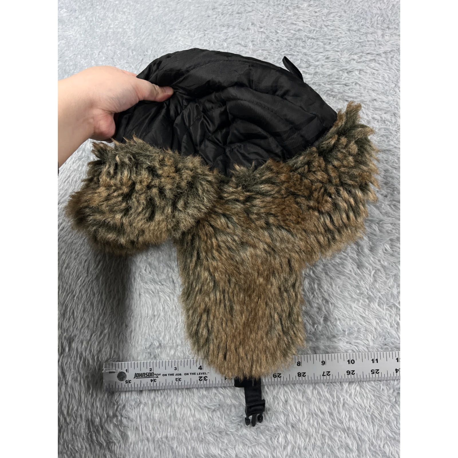 Vintage Jaxon Trapper Beanie Adult One Size Black 100% Nylon Ear Flaps Hats Mens Size ONE SIZE - 7 Thumbnail