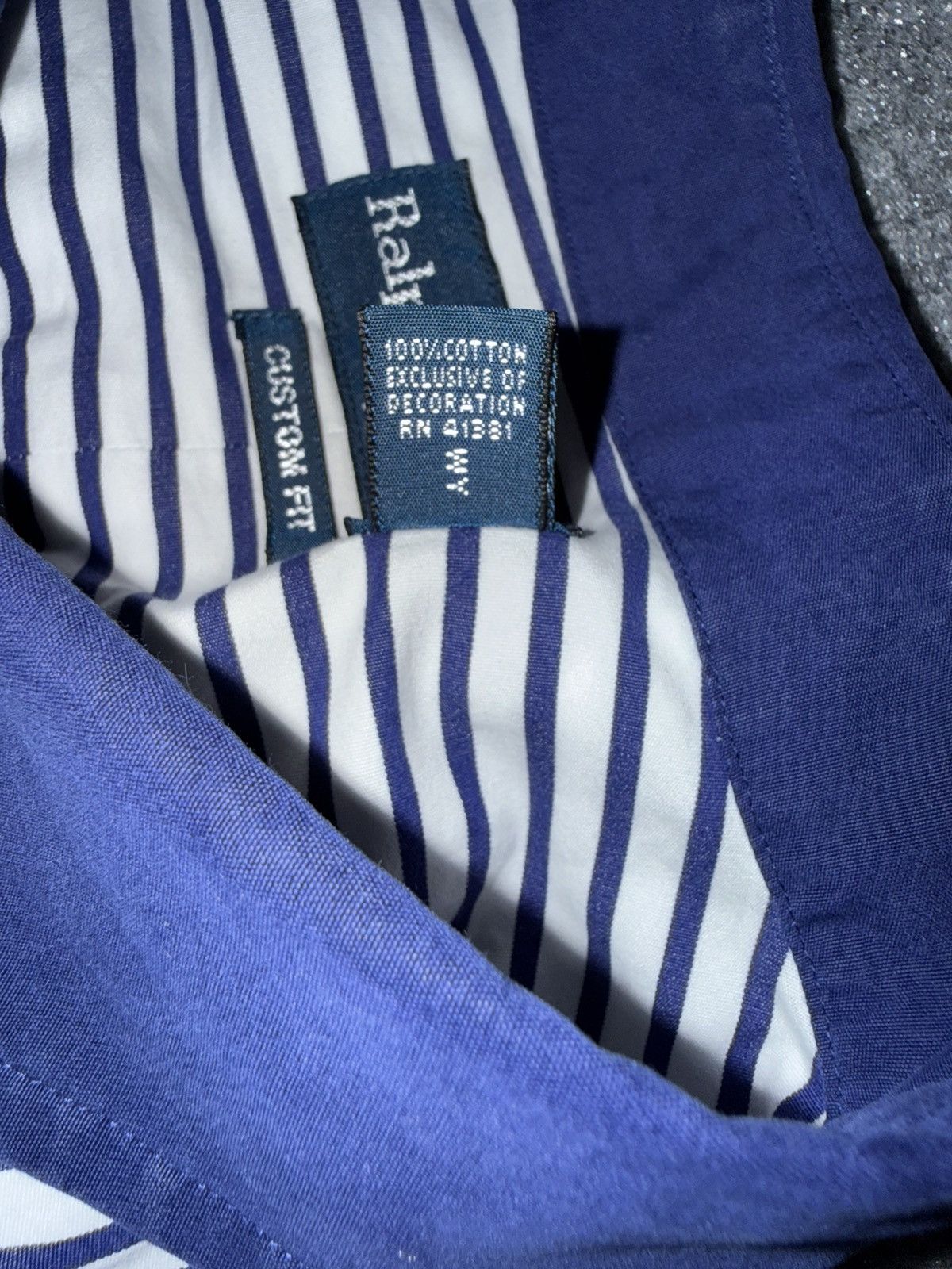 Ralph Lauren Vintage Polo Ralph Lauren Crest Shirt Big 3 Stripe XL Size US XL / EU 56 / 4 - 9 Thumbnail