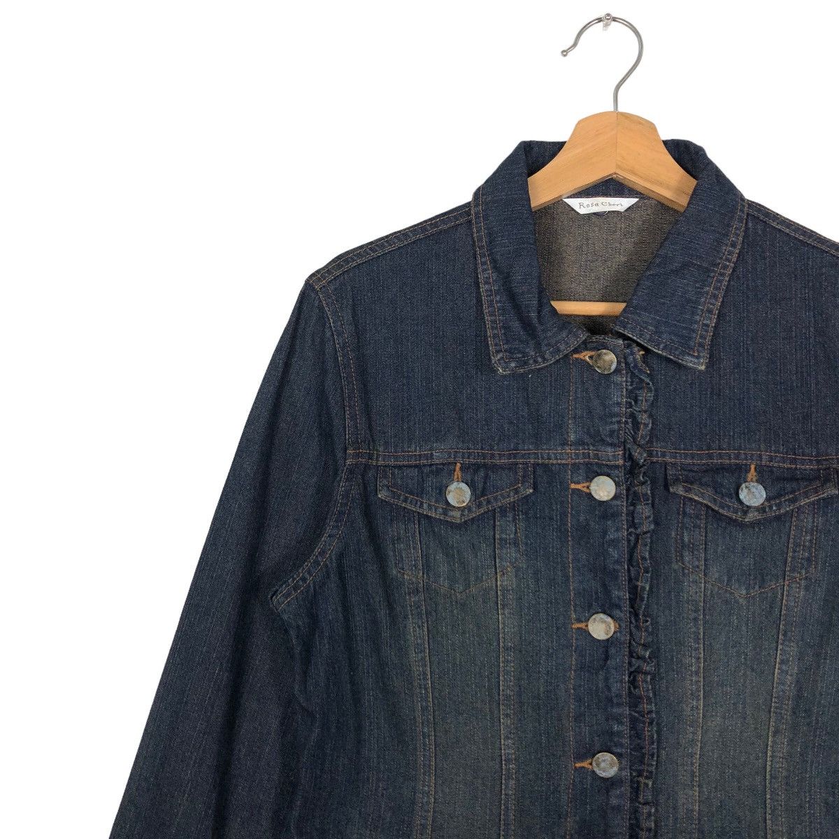 Japanese Brand 🔥Vintage Denim Jacket Biker Racer Rosa Cheri Japan Size US M / EU 48-50 / 2 - 6 Thumbnail