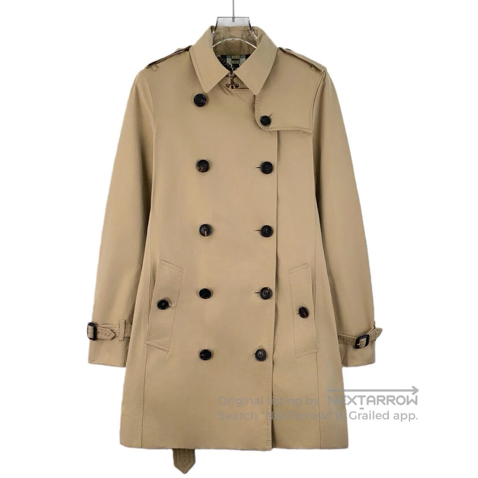 Burberry Burberry Brown Cotton Collar Double-breasted Long Sleeve B Size XS / US 0-2 / IT 36-38 - 1 Thumbnail
