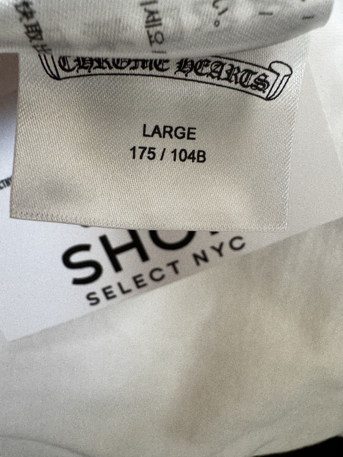 Chrome Hearts BRAND NEW CHROME HEARTS NEW YORK WHITE HORSESHOE T-SHIRT Size US L / EU 52-54 / 3 - 3 Thumbnail
