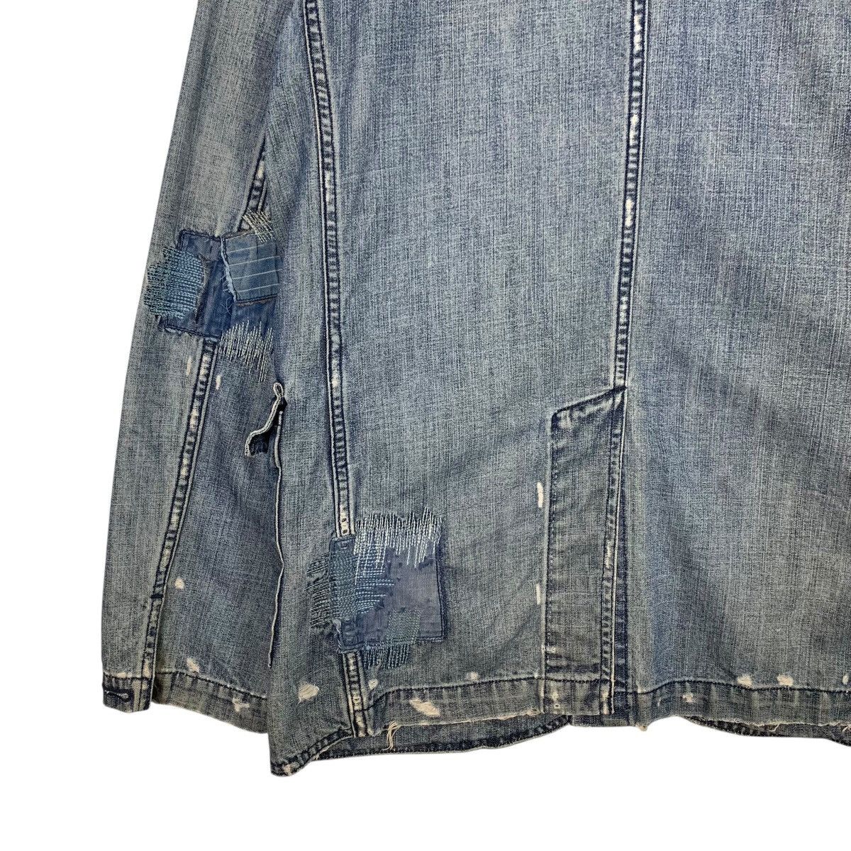 Lucky Brand LUCKY BRAND Trashed Distress Casual Denim Jacket #1665-C74 Size US M / EU 48-50 / 2 - 9 Thumbnail