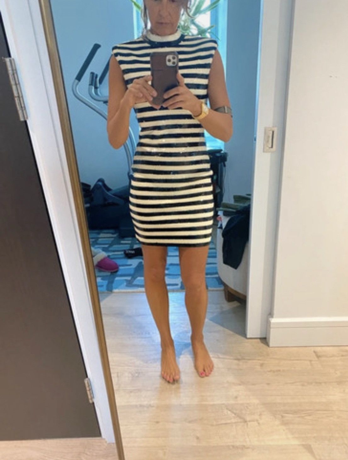 Saint Laurent Paris Saint Laurent sequinned tube dress Size S / US 4 / IT 40 - 1 Thumbnail