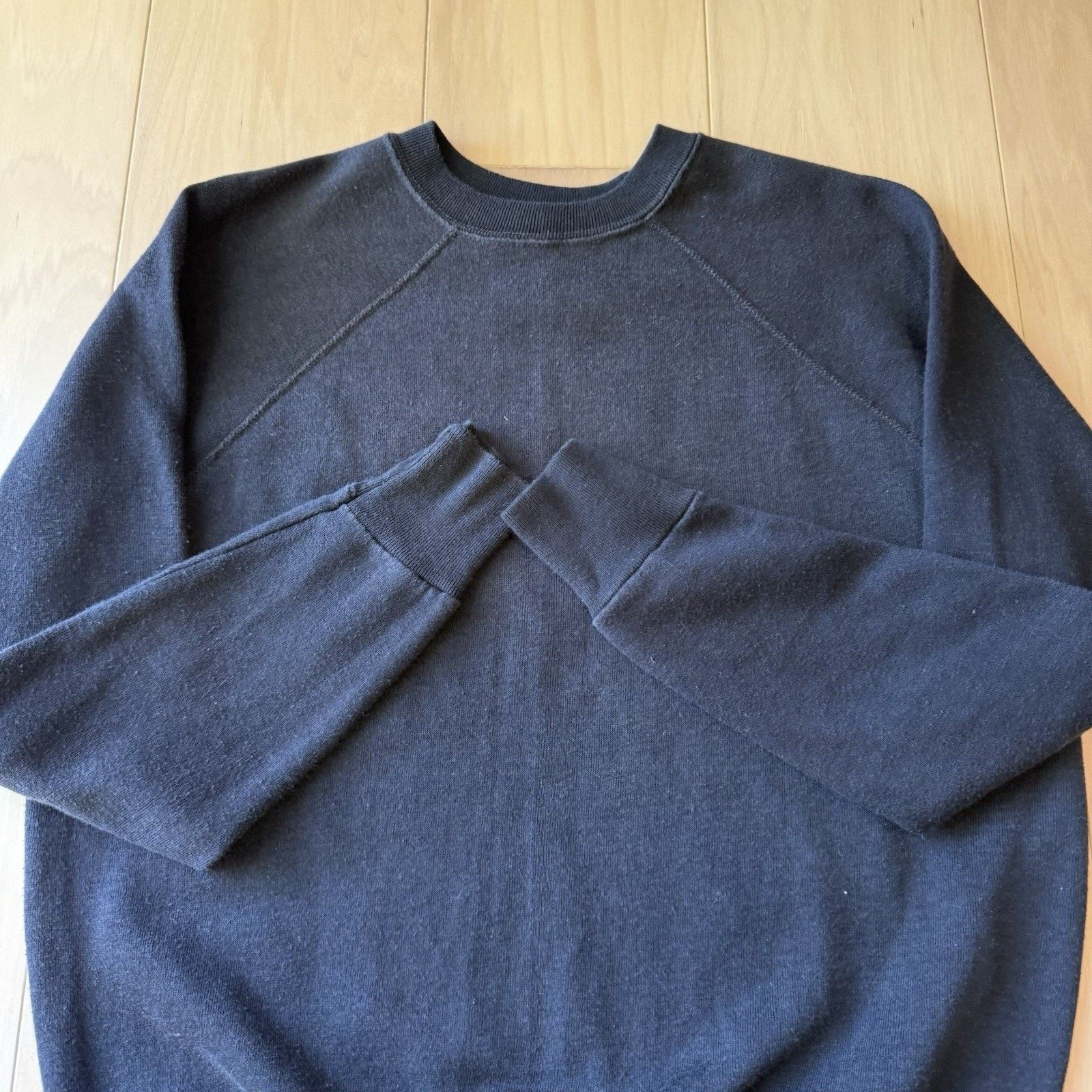 Vintage Vintage Sweatshirt XL Black 70s Made in USA Fleece Pullover Size US XL / EU 56 / 4 - 4 Thumbnail