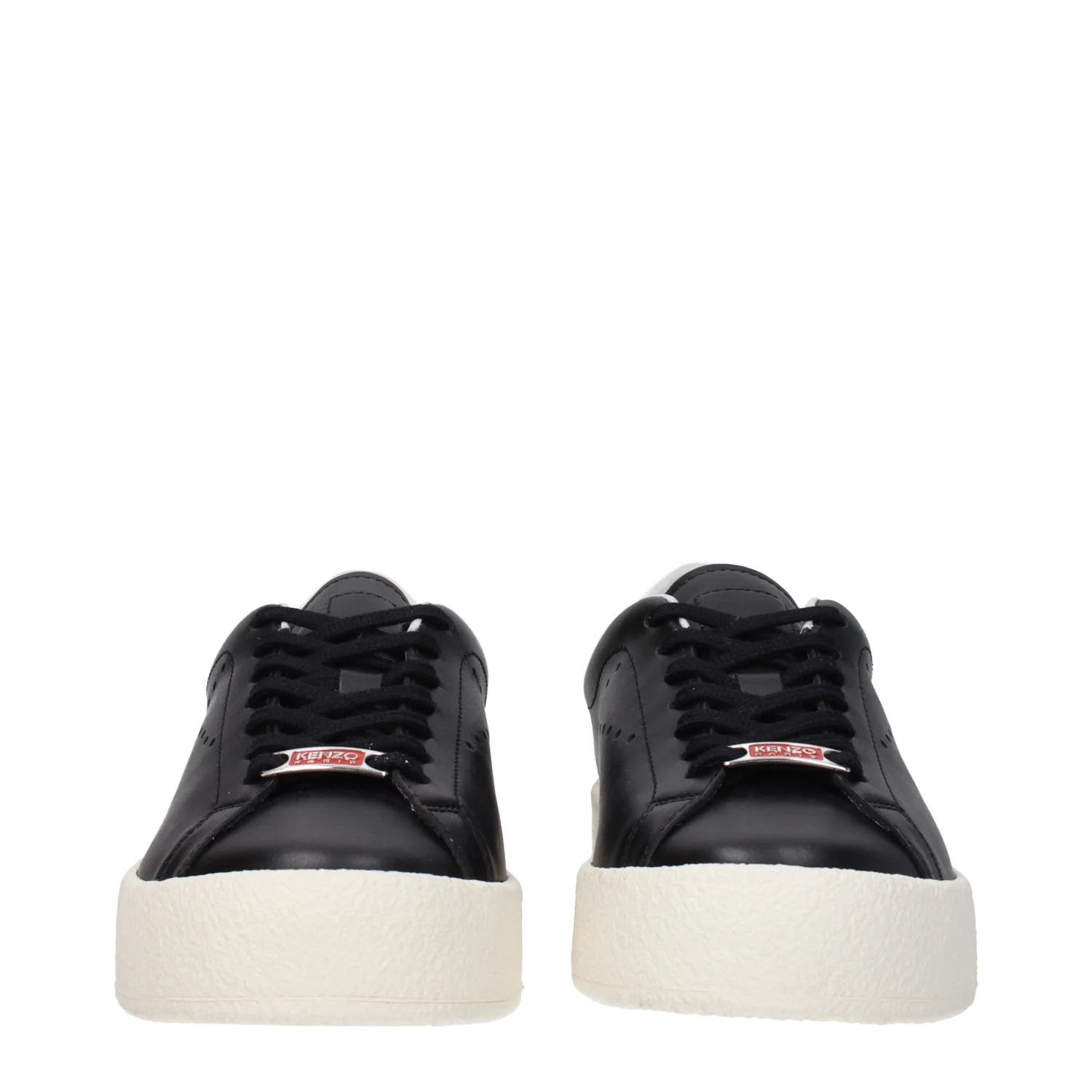 Kenzo ob1o1e1124 Leather Sneakers in Black Size US 7 / IT 37 - 3 Thumbnail