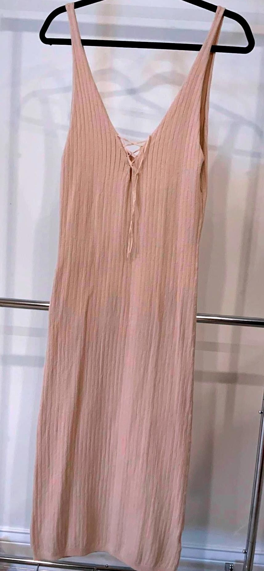 Designer Lovestitch Women's Knit Maxi Dress - Lightweight & Breezy Size L / US 10 / IT 46 - 1 Thumbnail