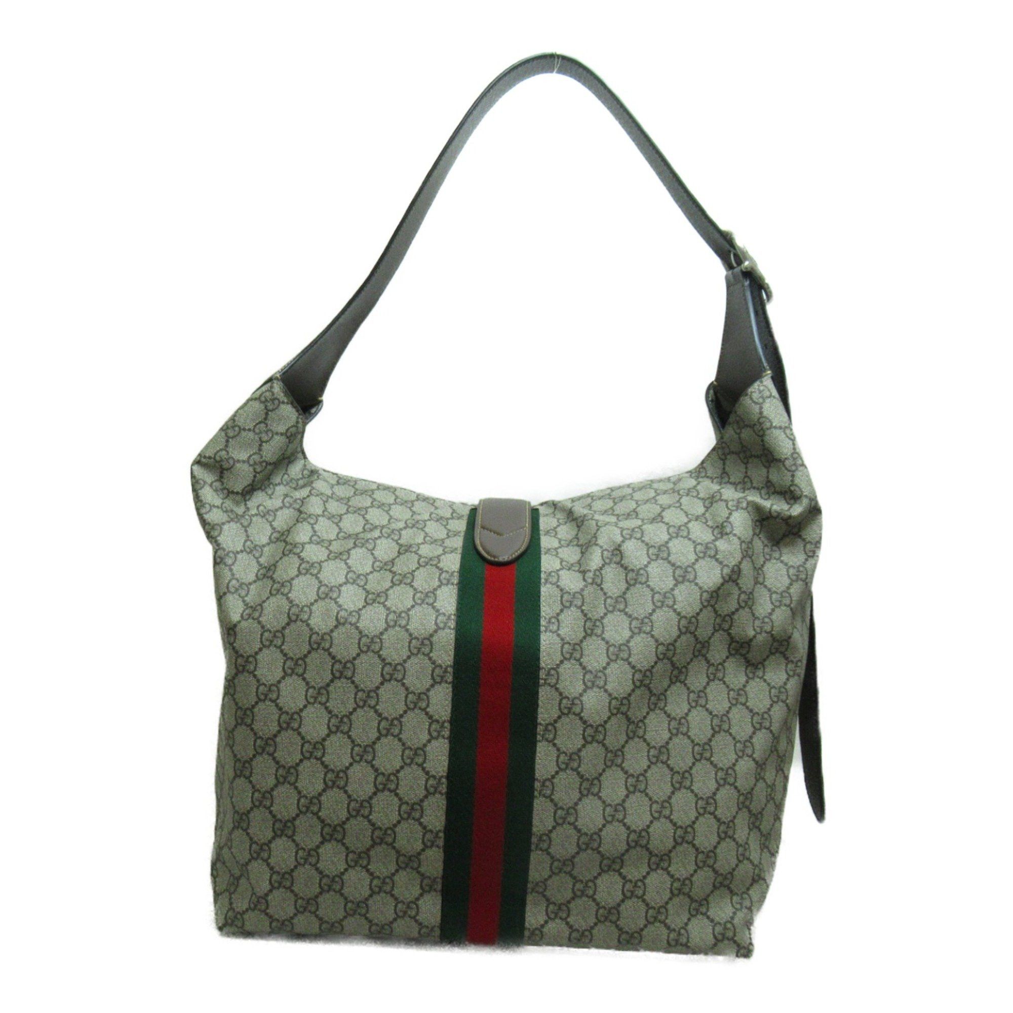 image of Gucci Jackie 1961 Shoulder Bag Beige Ebony GG Canvas 758684Facip8747, Women's