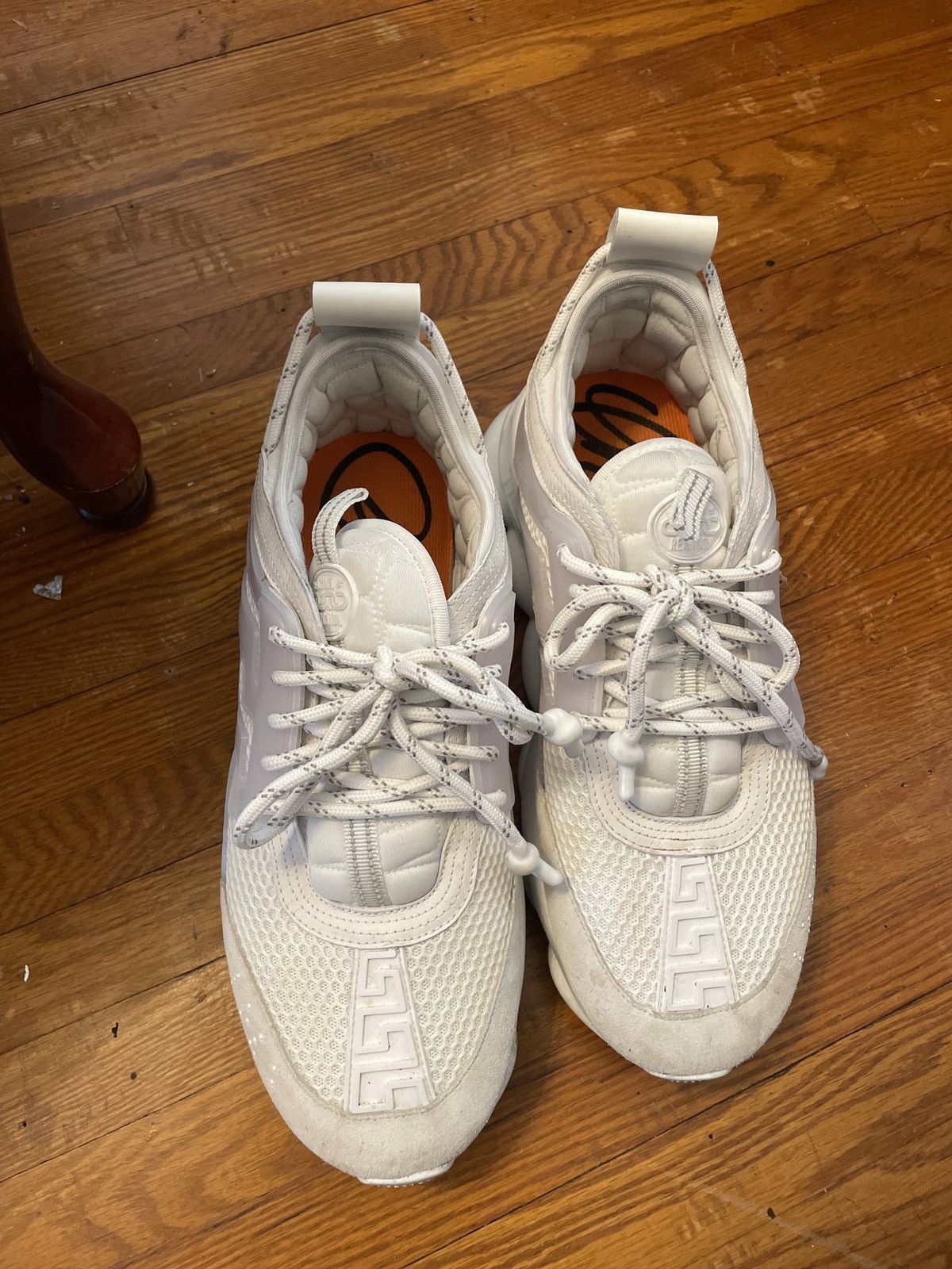 Versace Versace chain reactions(white) Size US 9.5 / EU 42-43 - 2 Thumbnail