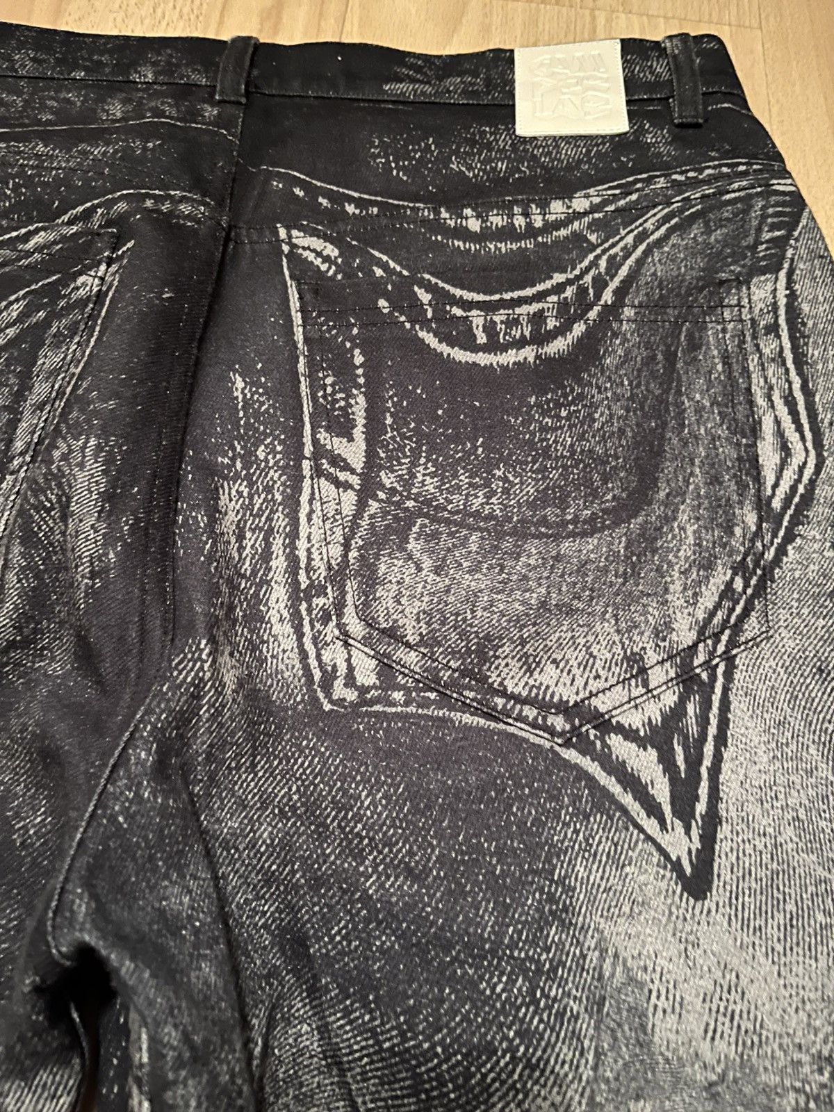 CamperLab Camperlab distorted abstract print denim jeans trompe l’oeil Size US 32 / EU 48 - 7 Thumbnail