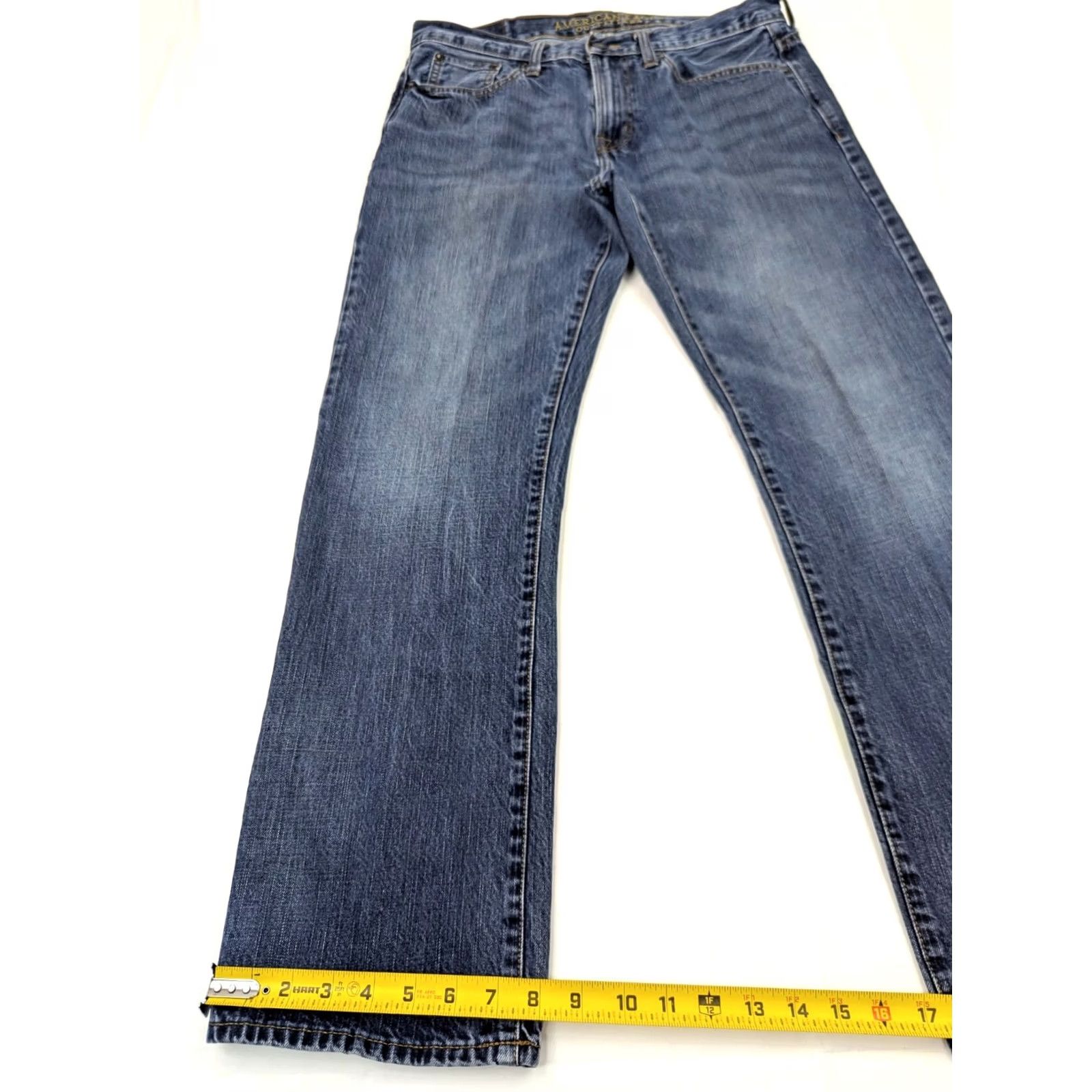 American Eagle Outfitters American Eagle Outfitters Jeans Men 34x30 Straight Leg Blue Denim 5-Pocket Stretch Regular Waist Vintage: No Size US 34 / EU 50 - 2 Thumbnail