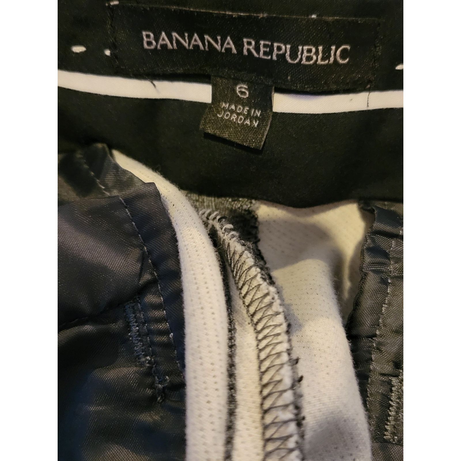 Banana Republic Women's Banana Republic Gray/Black Ankle Dress Pants Size 6 Size 28" / US 6 / IT 42 - 10 Thumbnail