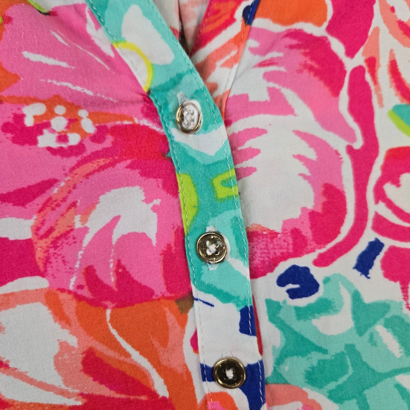 Other Tropical Print Sleeveless V Neck Blouse Size Medium Size M / US 6-8 / IT 42-44 - 5 Thumbnail
