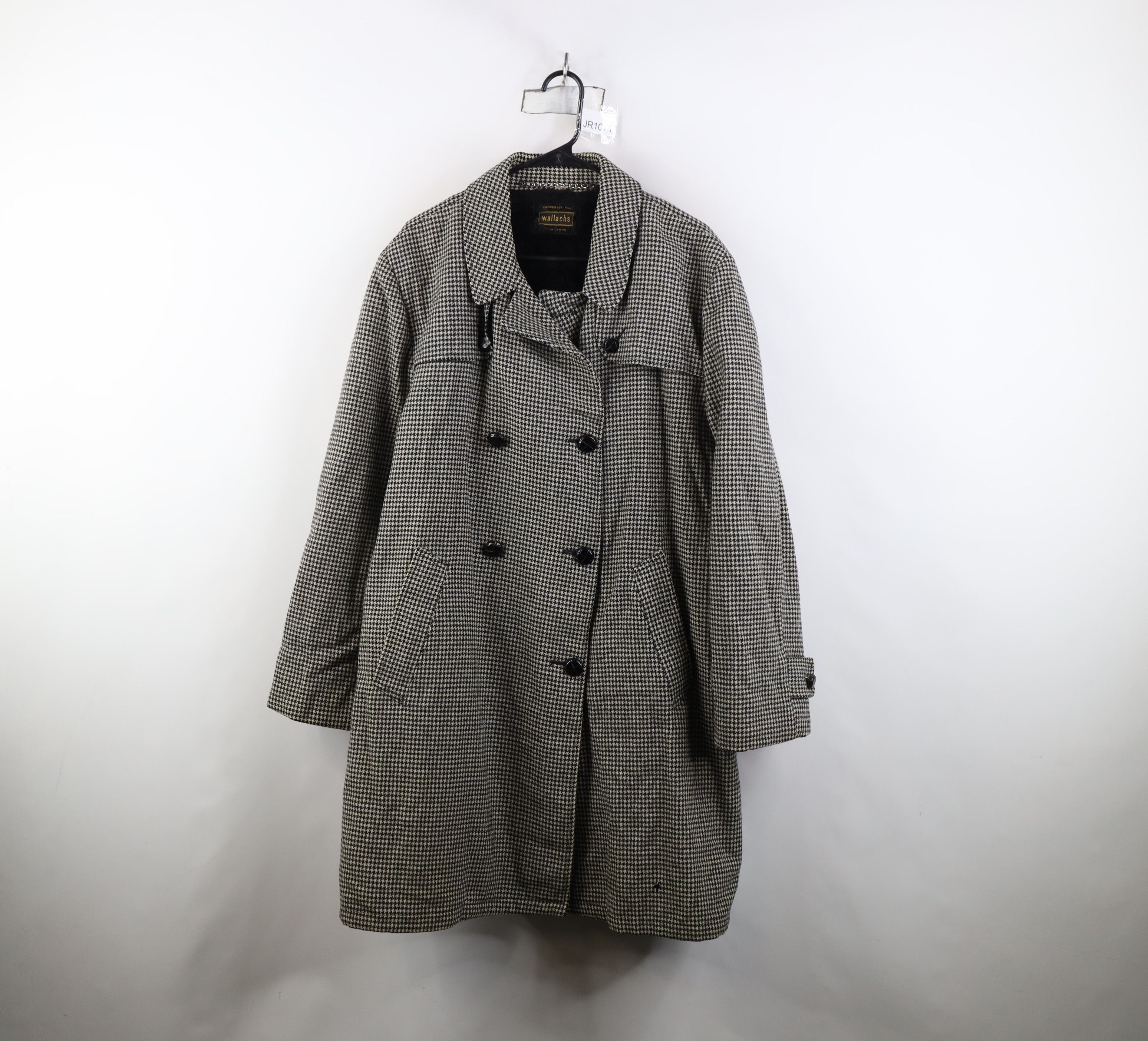 Vintage Vintage 50s Streetwear Houndstooth Double Breasted Jacket Size US XL / EU 56 / 4 - 1 Thumbnail