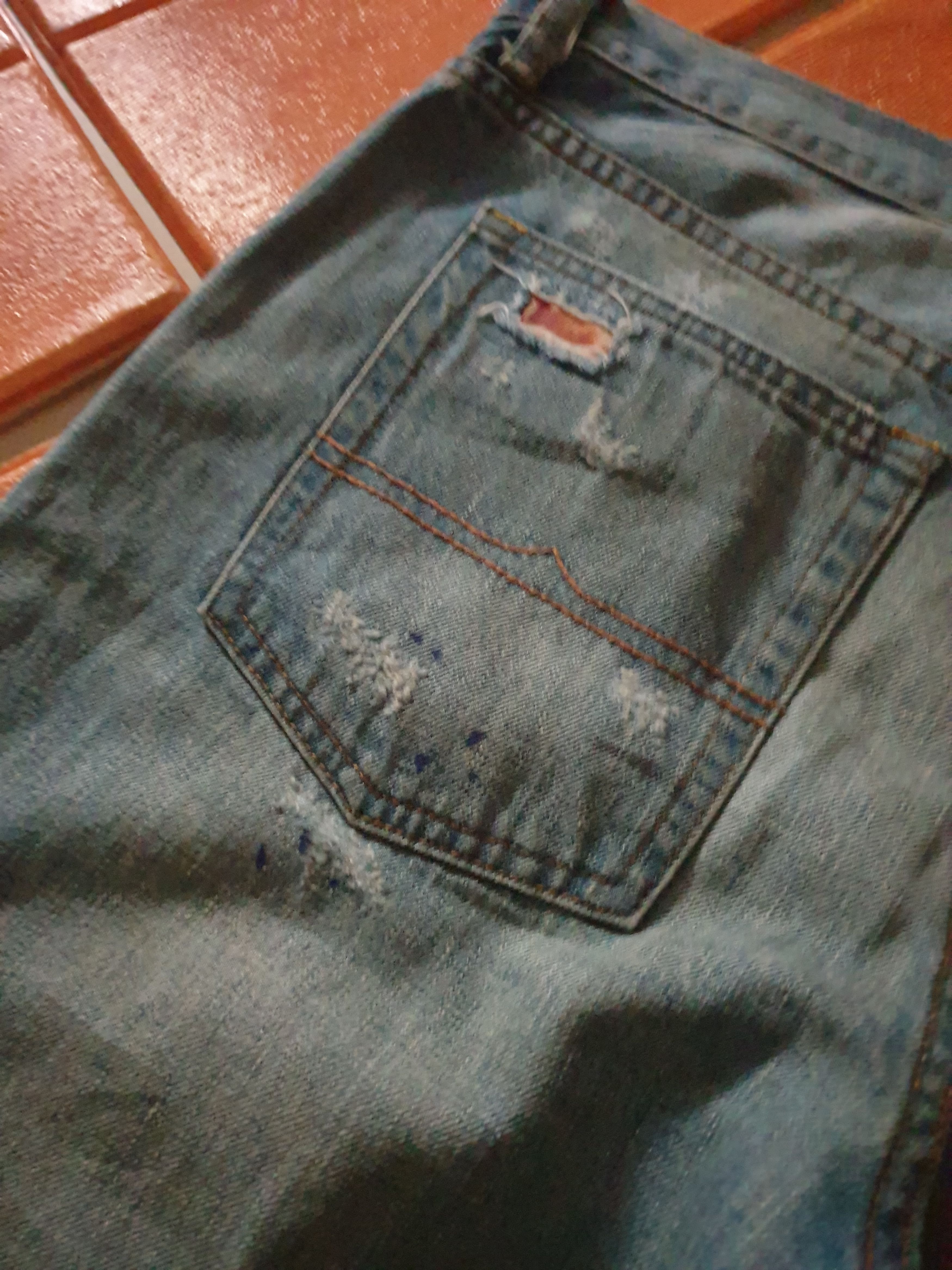 Polo Ralph Lauren Polo Ralph Lauren patchwork Japanese style denim pant Size US 34 / EU 50 - 8 Thumbnail