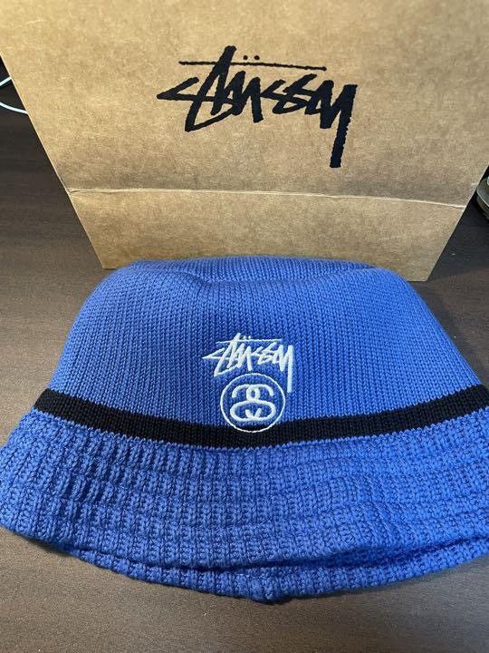 Stussy NEW 2022 STUSSY SS-LINK KNIT BUCKET HAT in Blue | Grailed