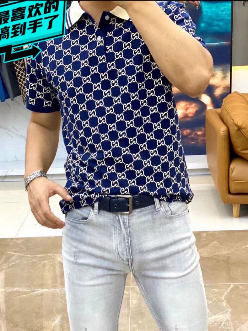 Gucci Gucci full-print short-sleeved polo shirt 2503-Nextarrow Size US M / EU 48-50 / 2 - 5 Thumbnail